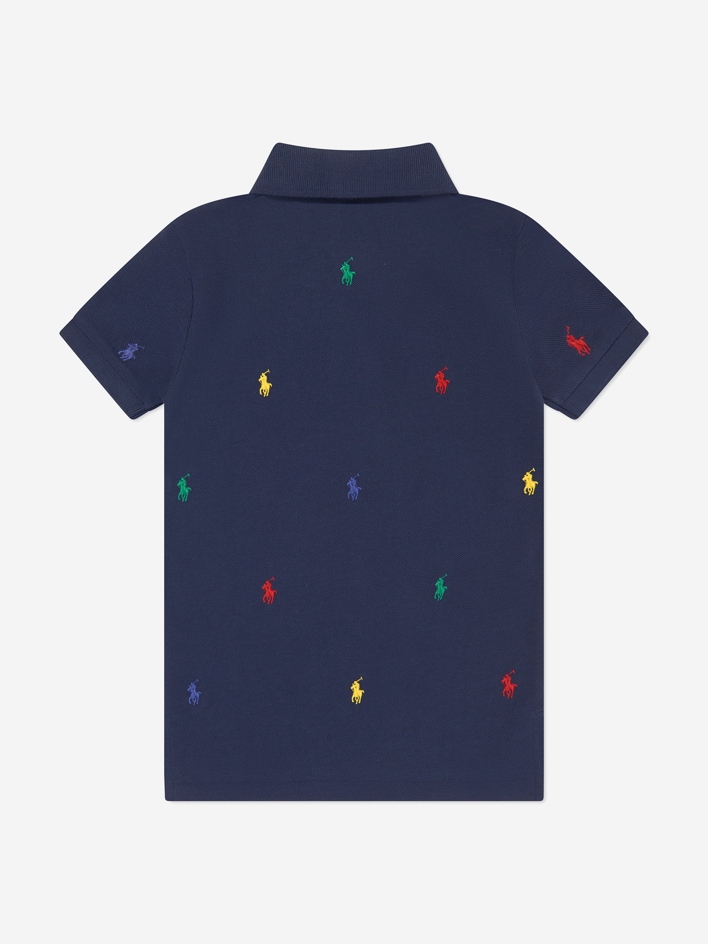 Boys Logo Polo Shirt in Navy