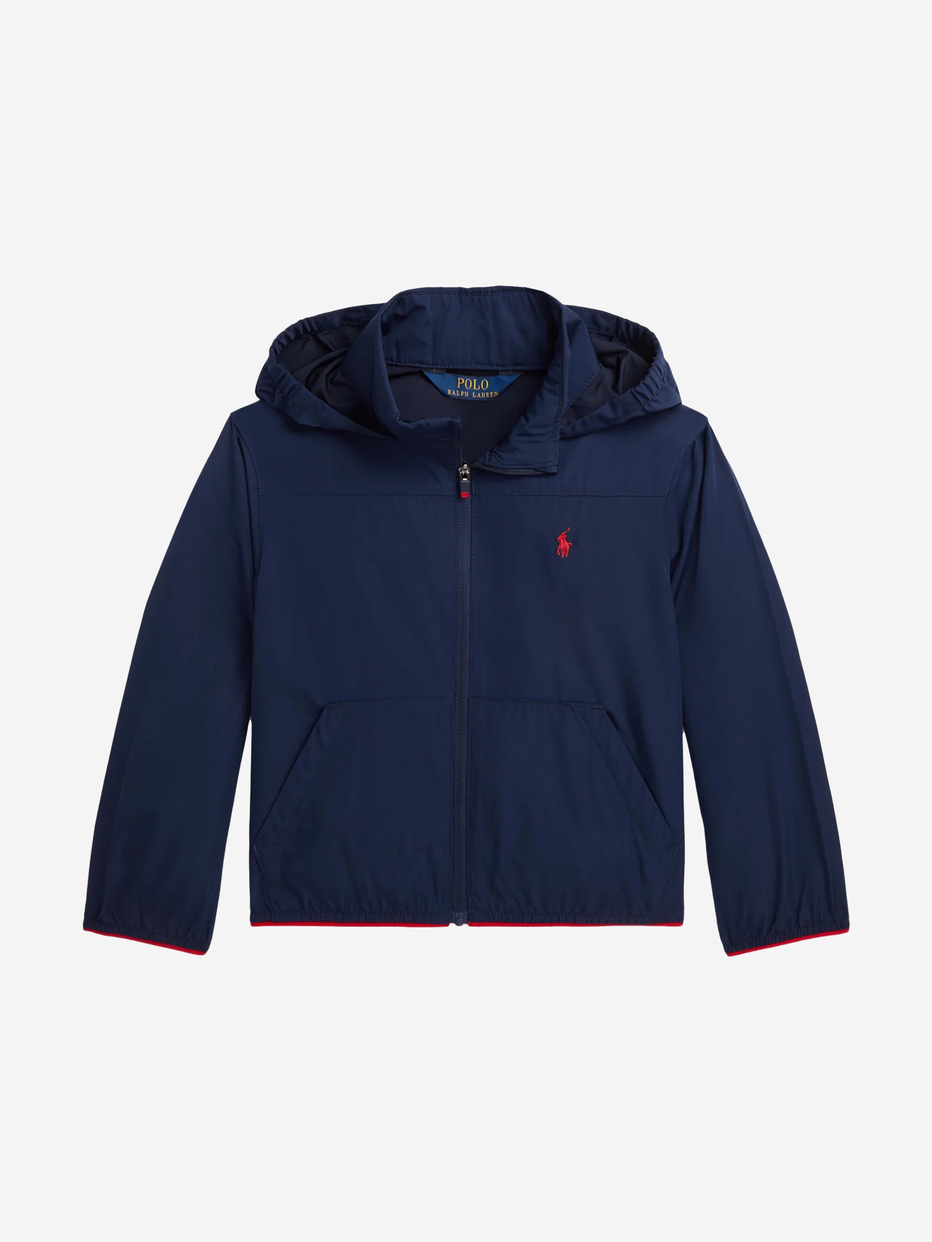 Boys Hooded Windbreaker in Navy