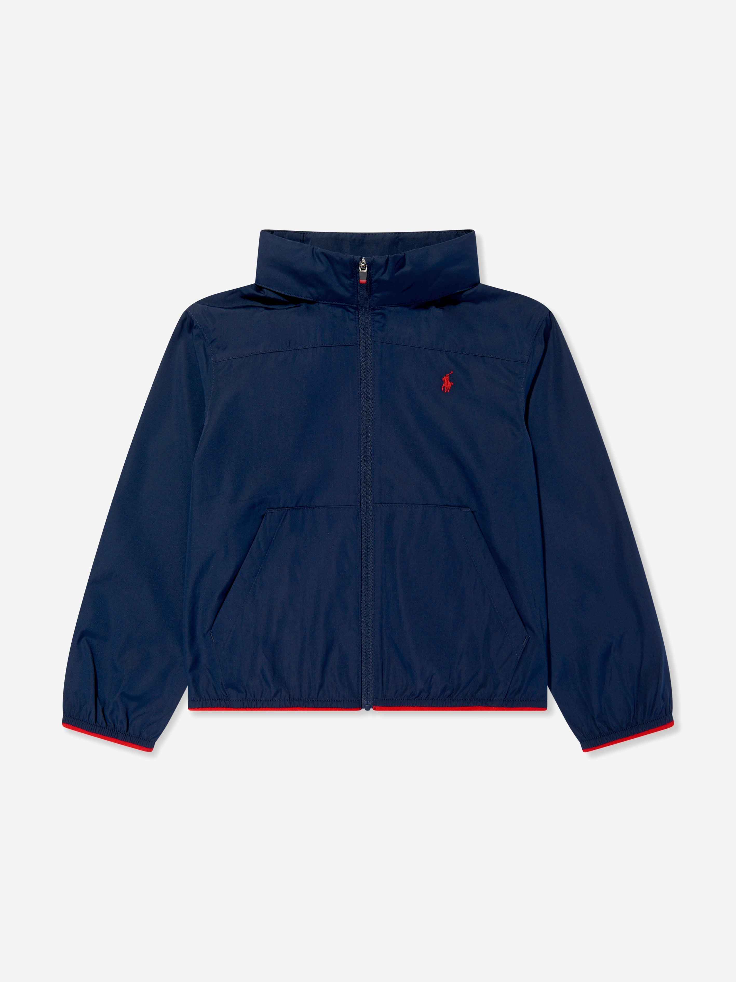Boys Hooded Windbreaker in Navy