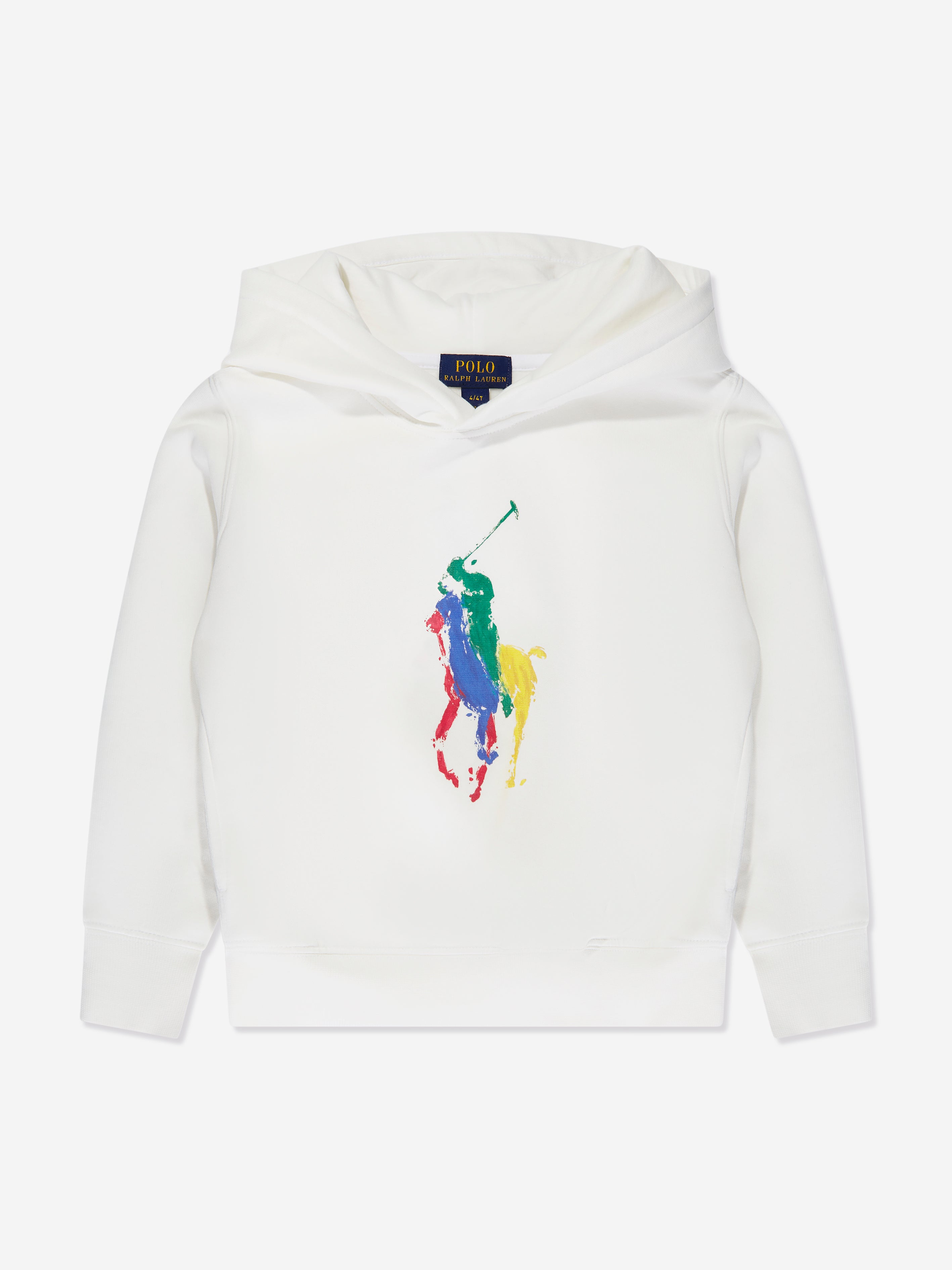 Boys Logo Hoodie in White