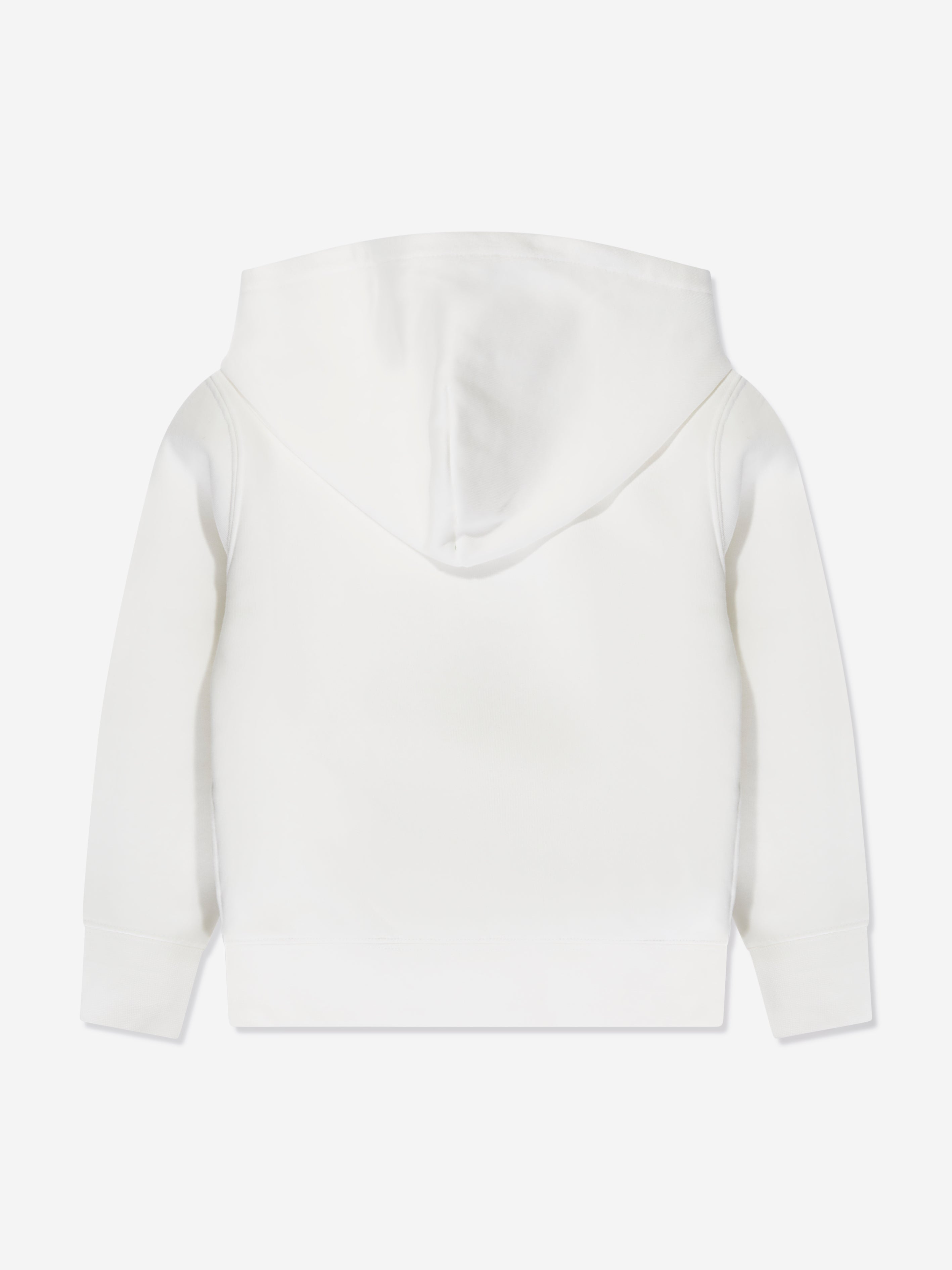 Boys Logo Hoodie in White