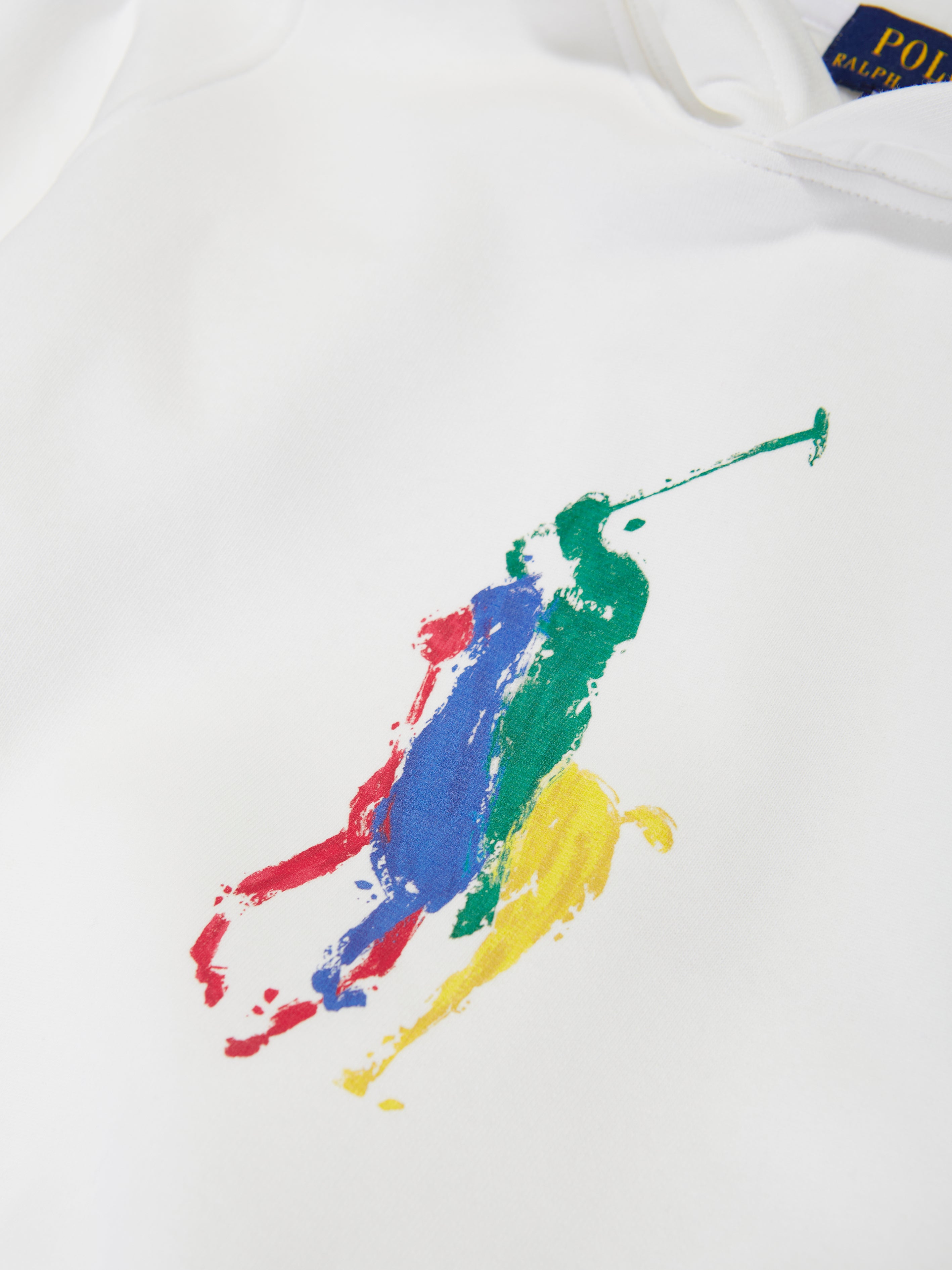 Boys Logo Hoodie in White