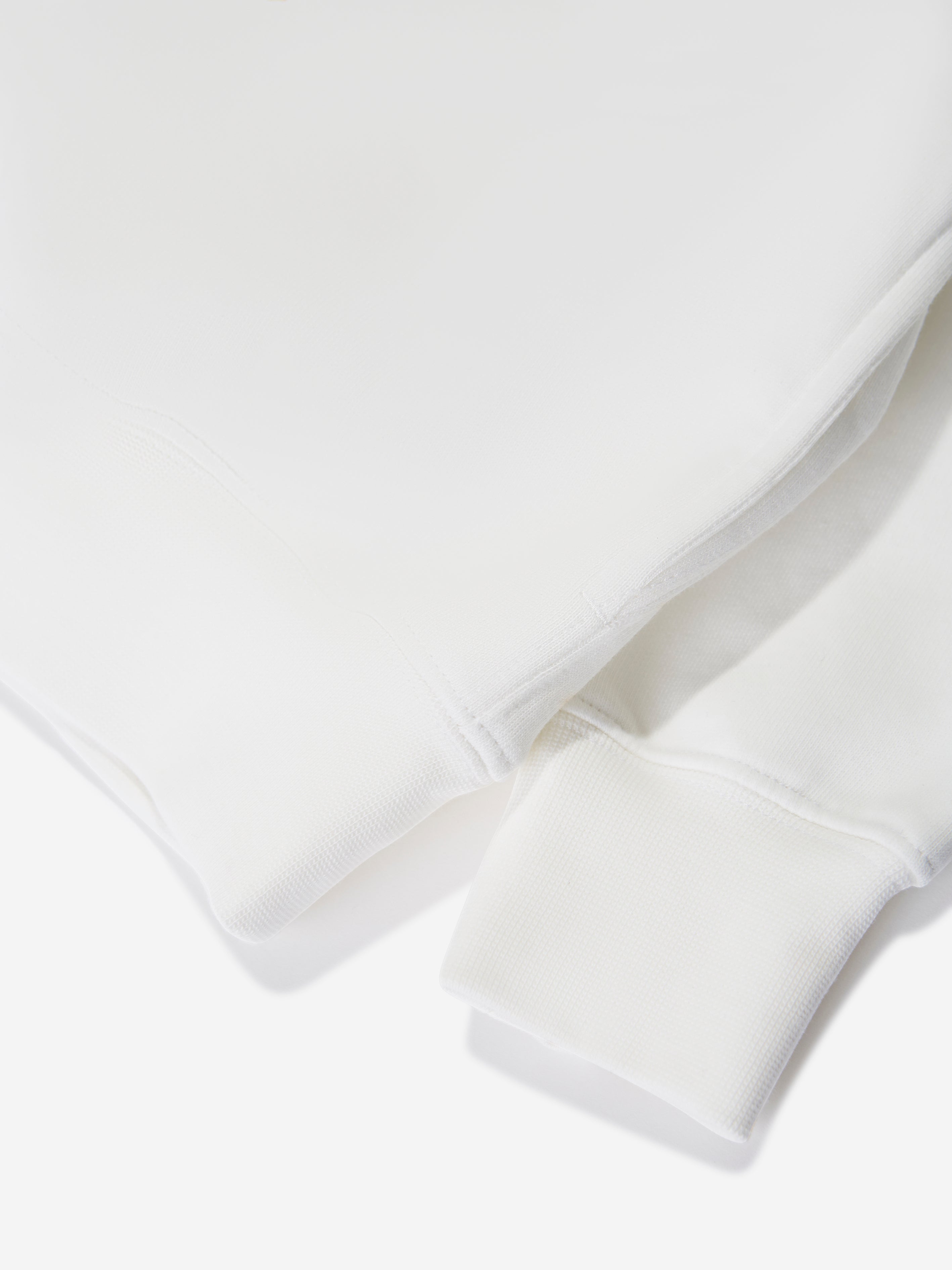 Boys Logo Hoodie in White