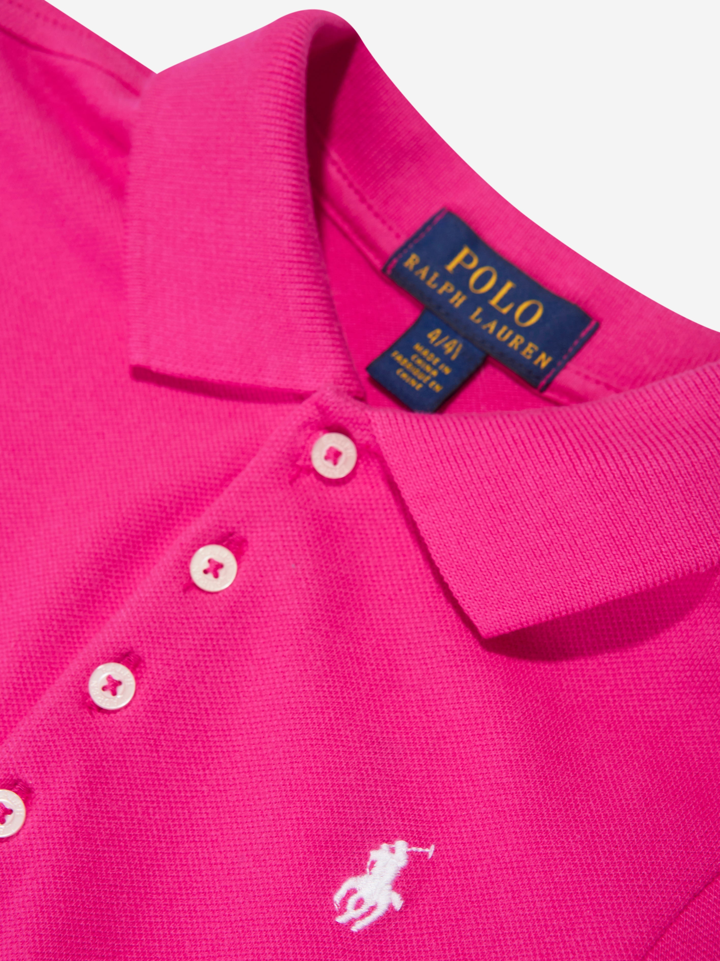 Girls Polo Dress in Pink
