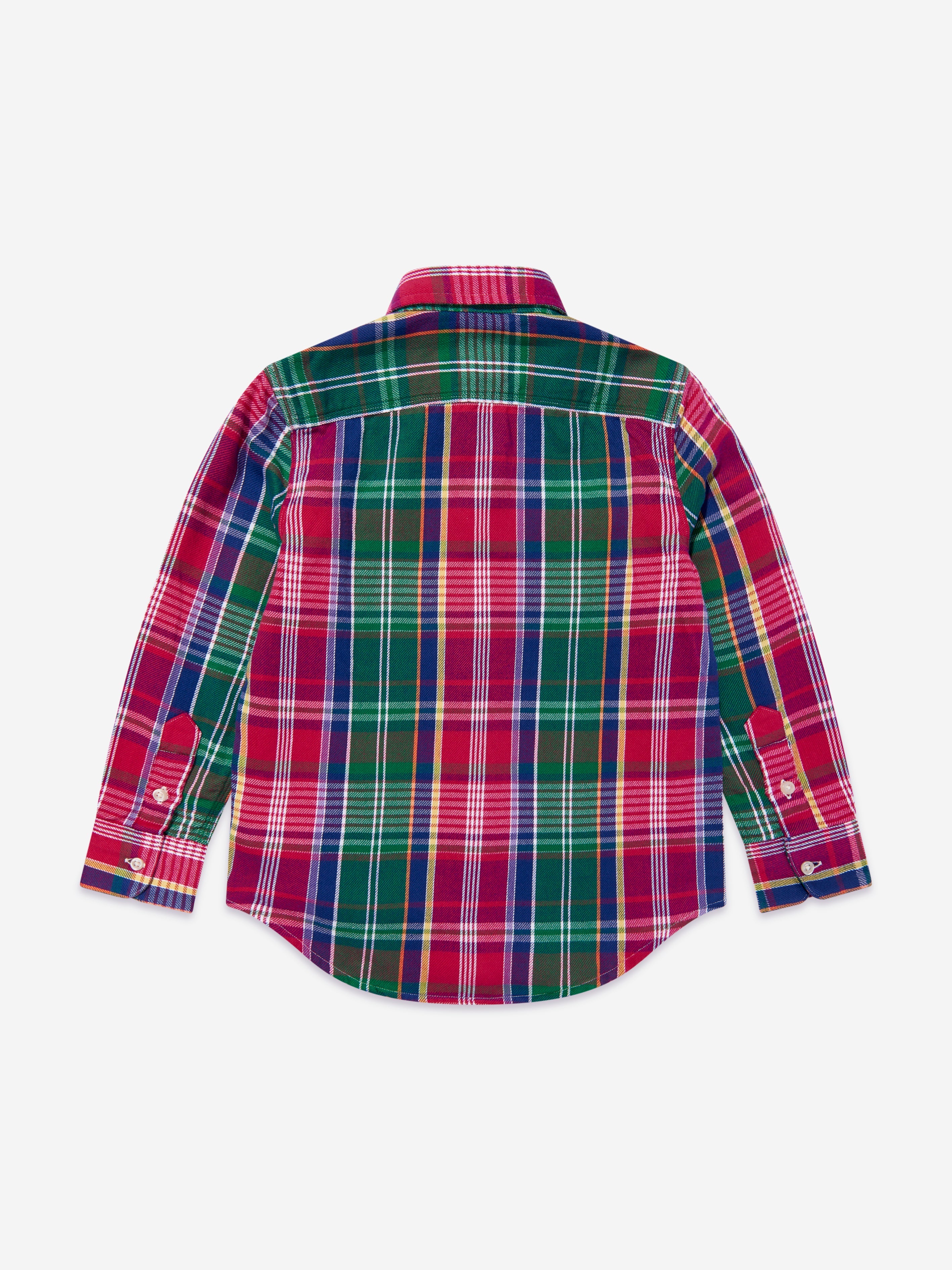 Boys Matlock Flannel Shirt in Red