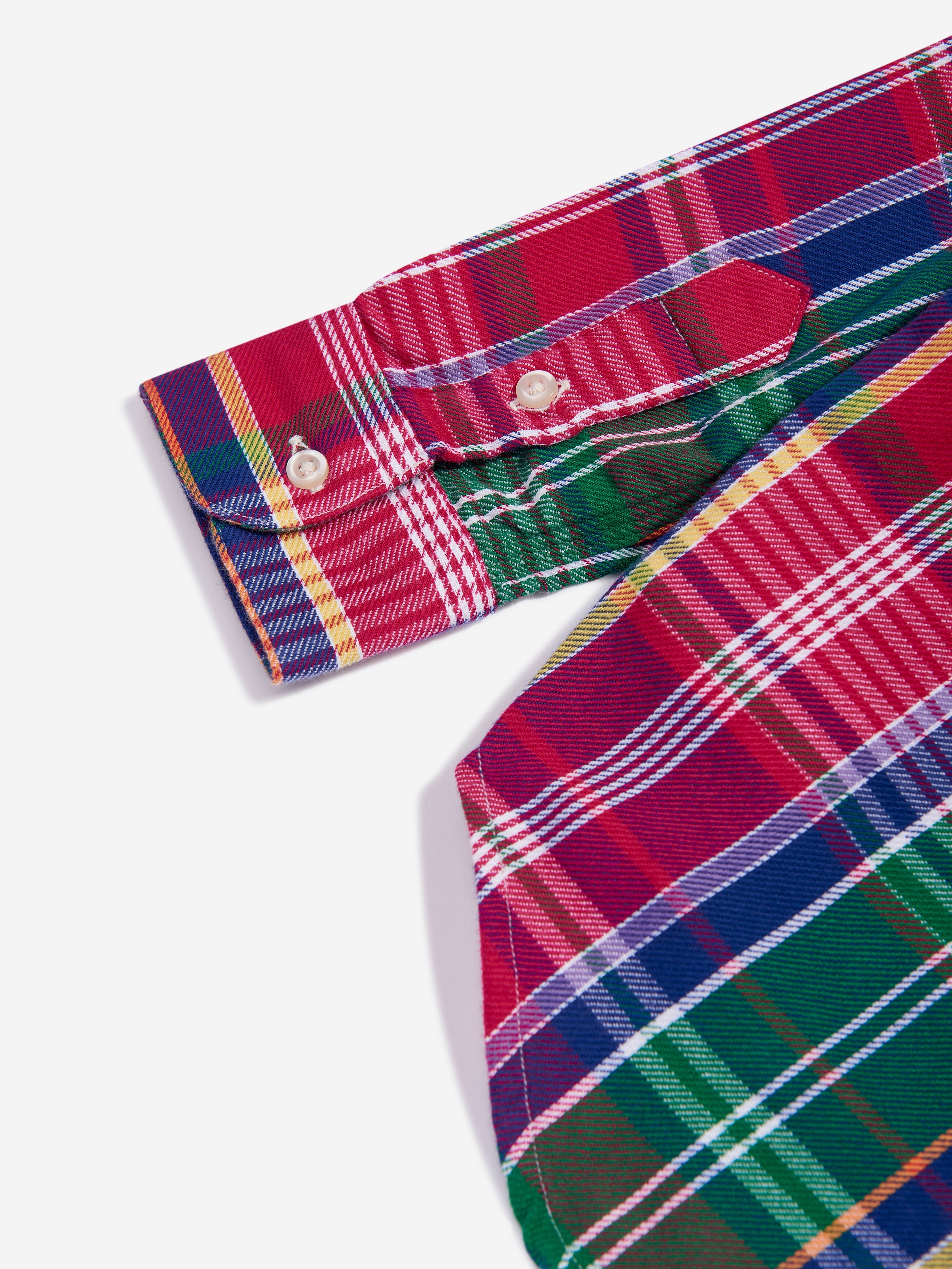 Boys Matlock Flannel Shirt in Red