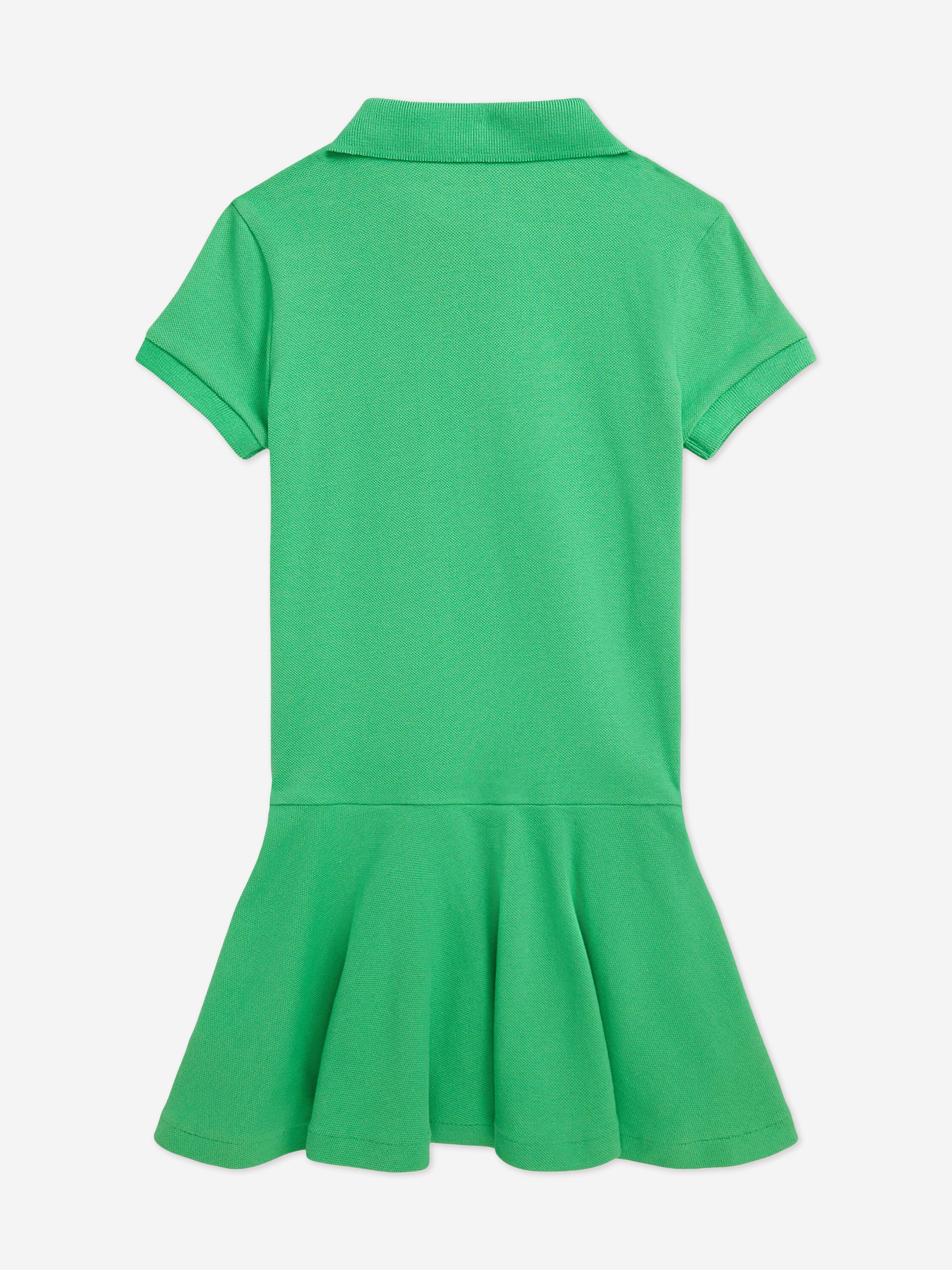 Ralph Lauren Girls Polo Dress in Green
