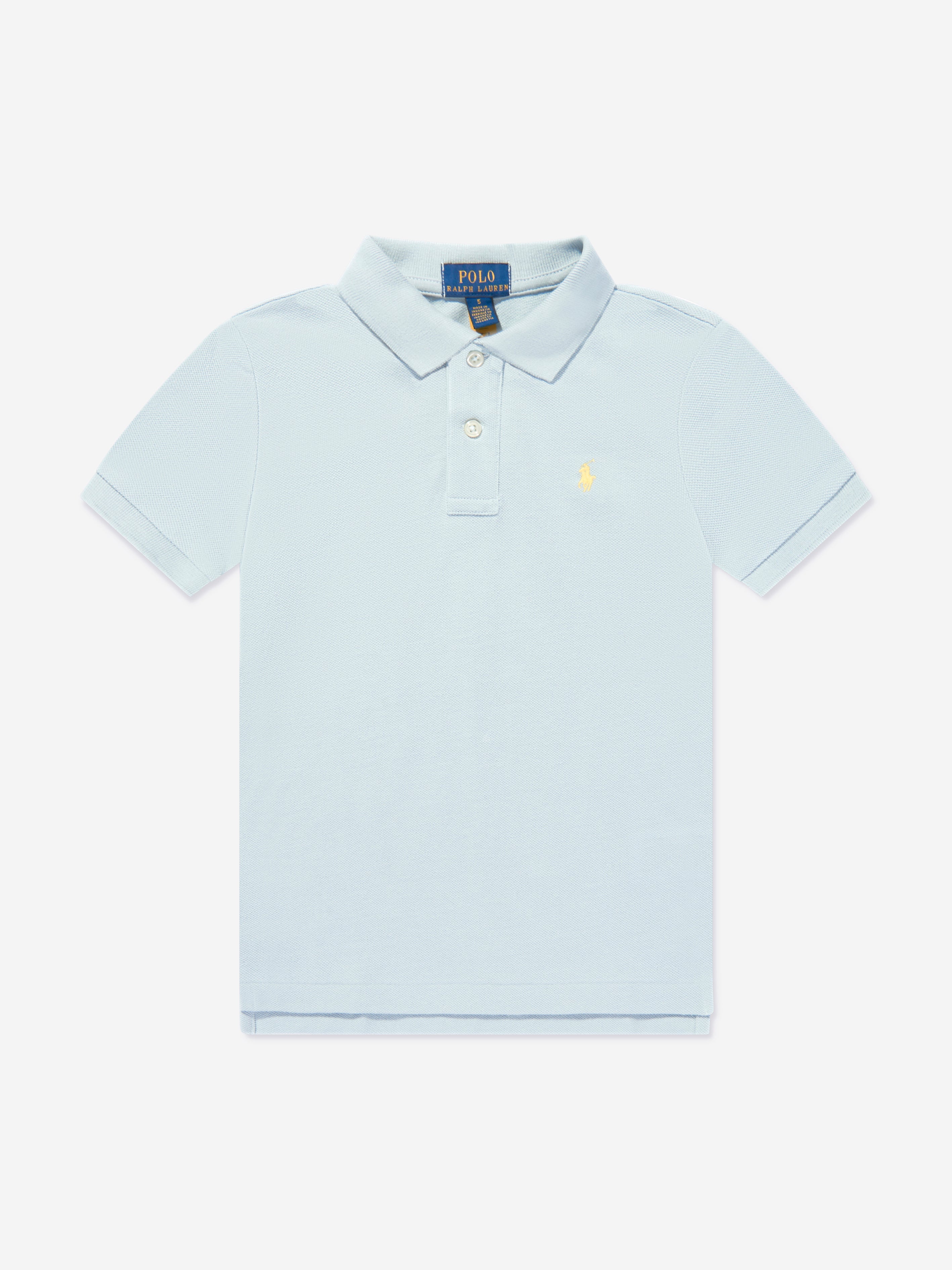 Boys Logo Polo Shirt in Blue