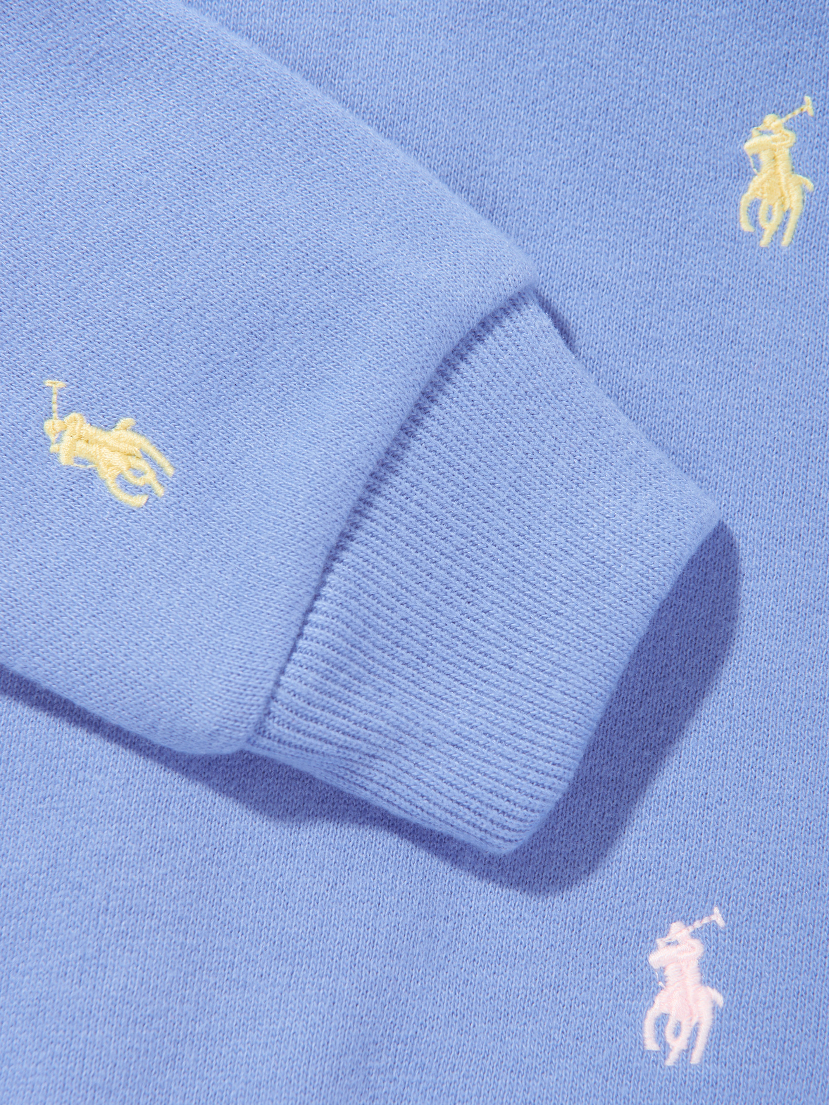 Baby Boys Logo Zip Up Top in Blue