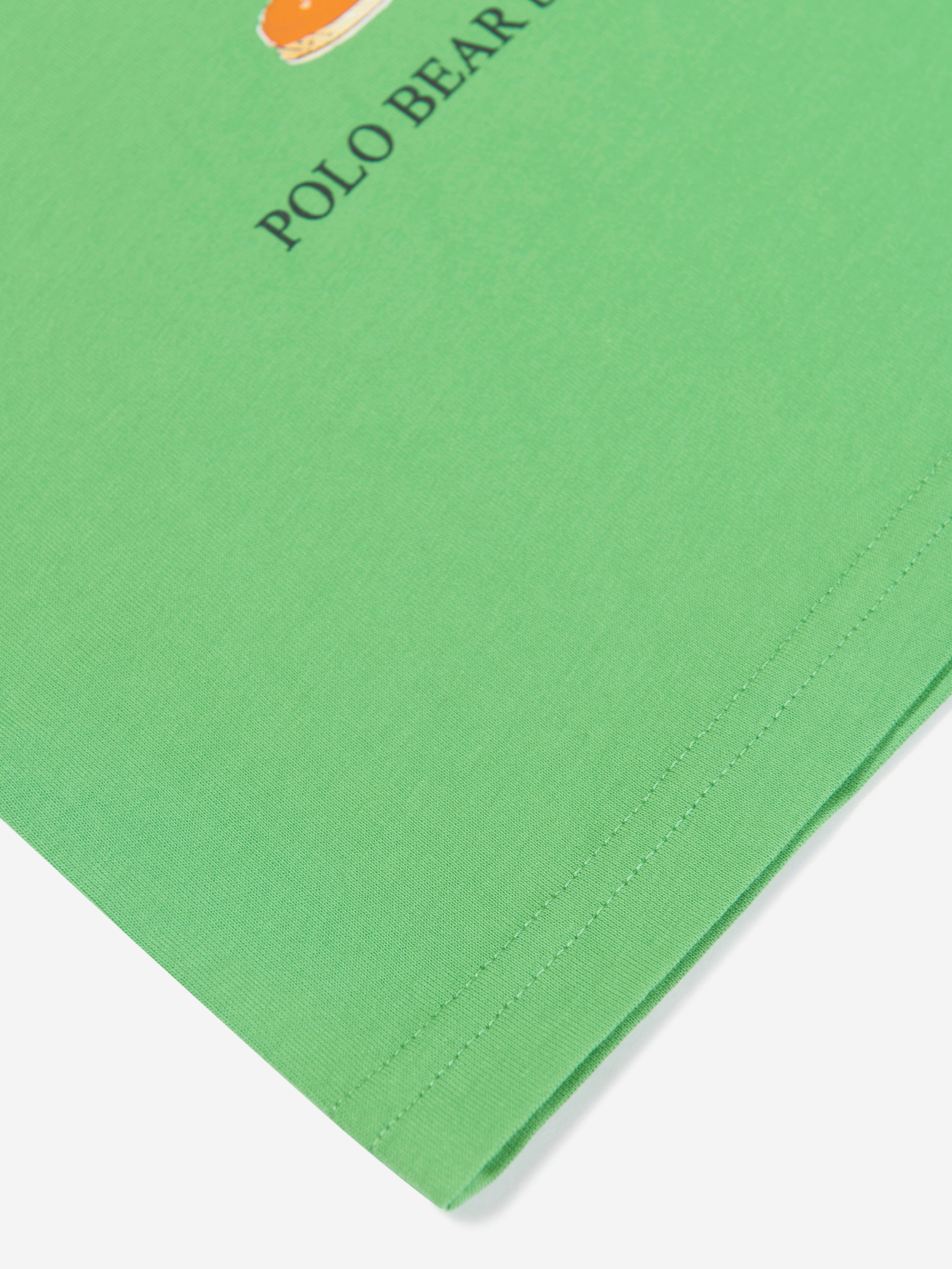 Ralph Lauren Boys Bear T-Shirt in Green