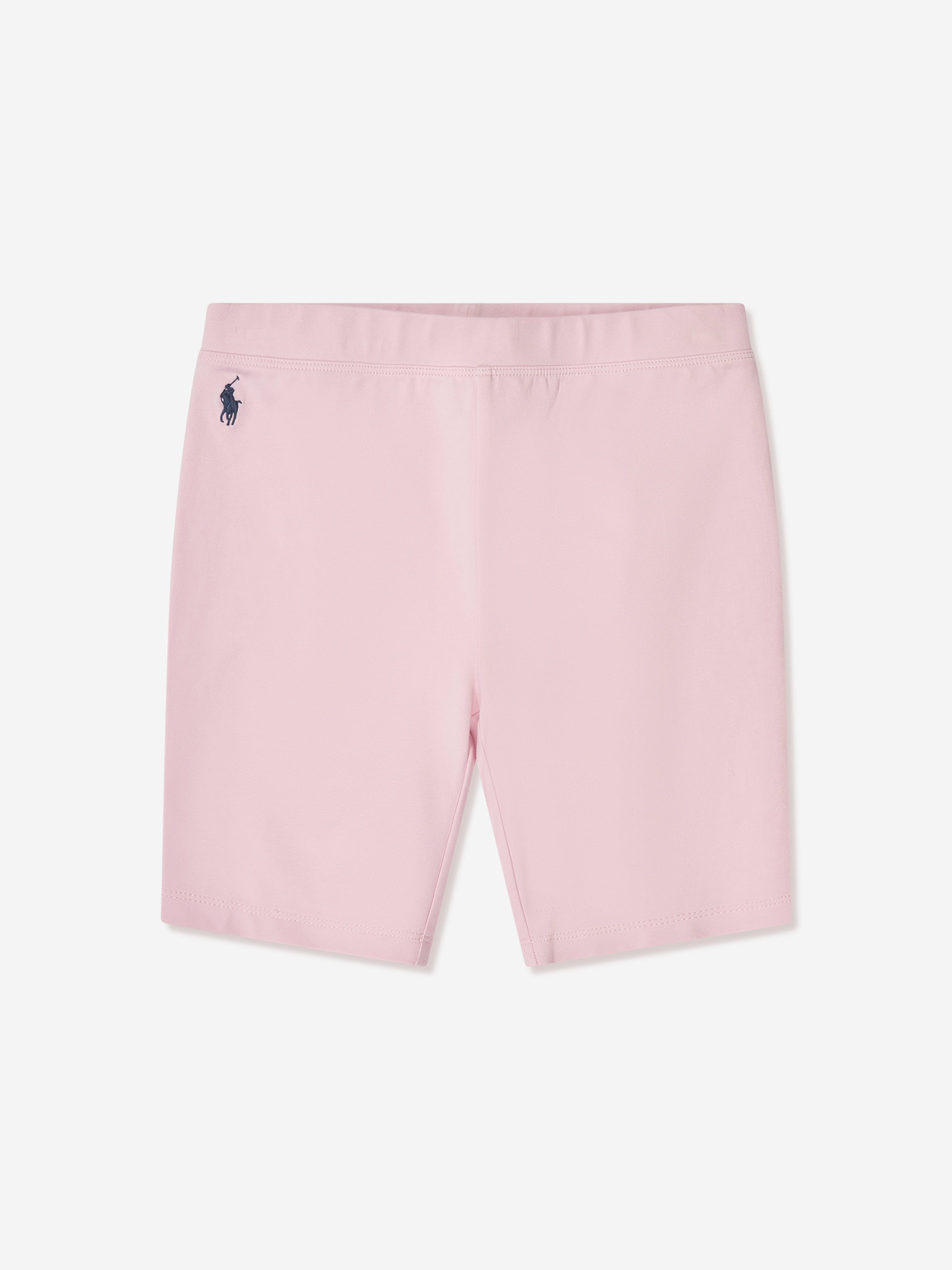 Ralph Lauren Girls Logo Cycling Shorts in Pink