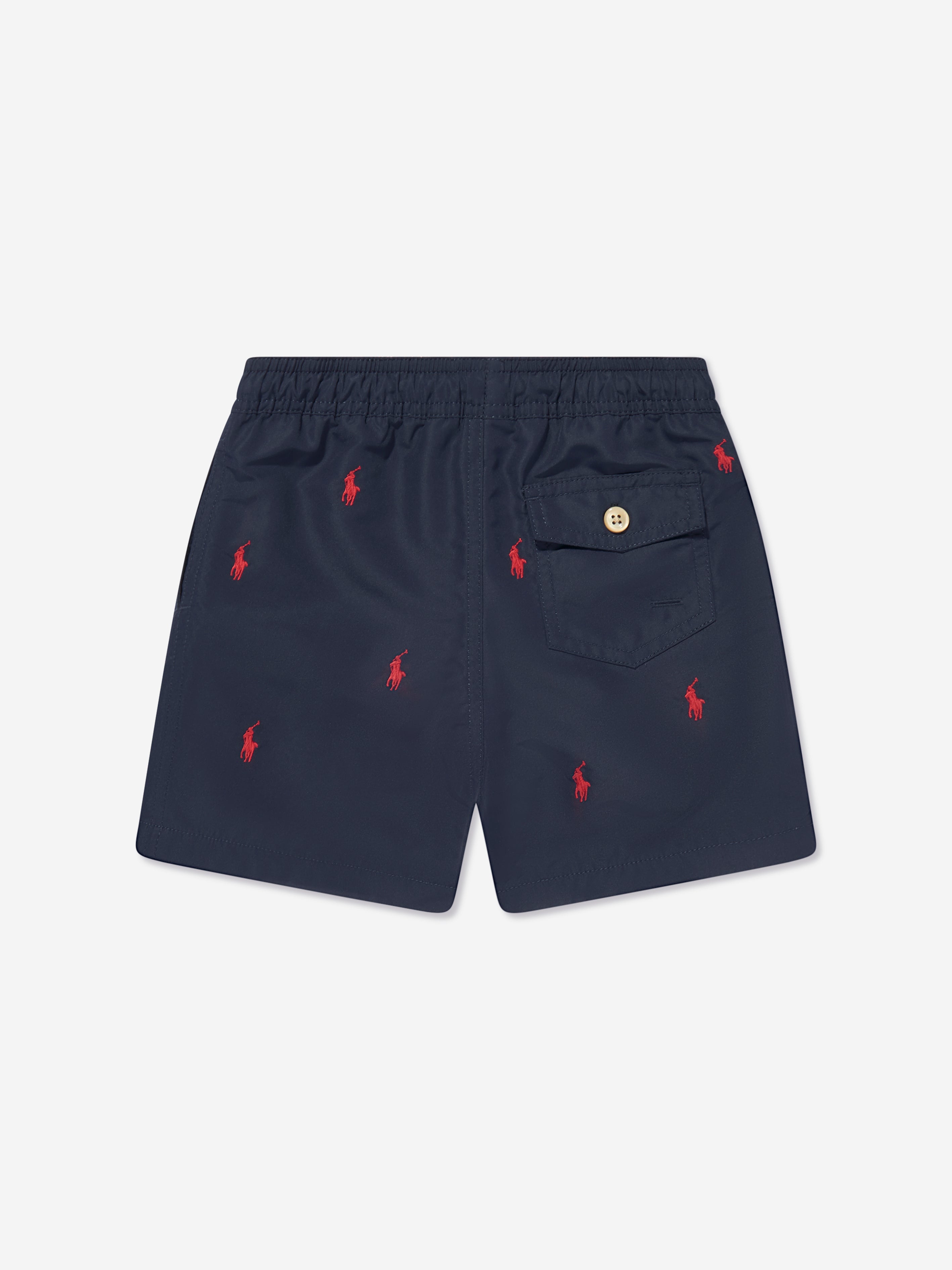 Boys Logo Swim Shorts in Navy