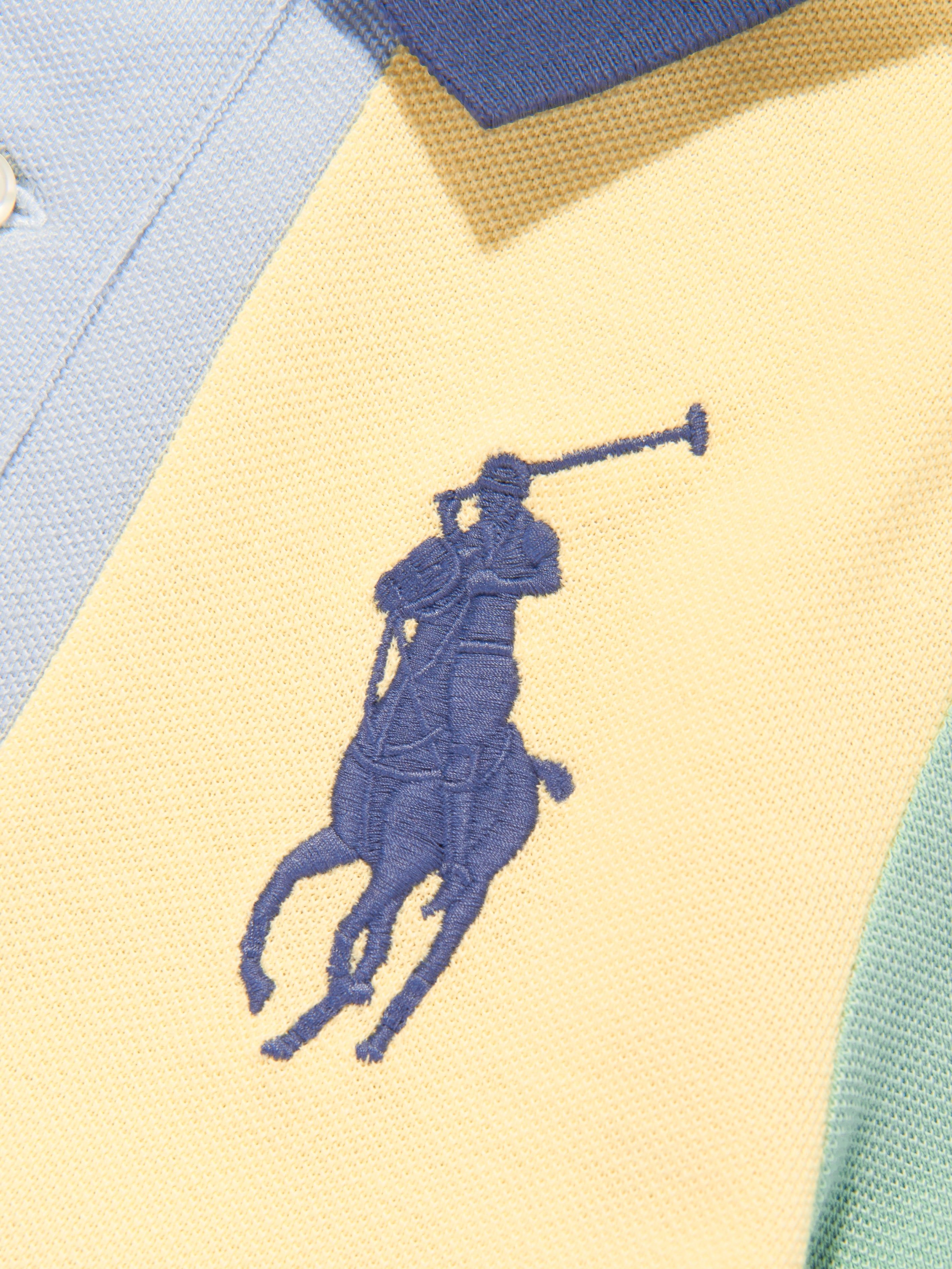 Boys Colourblock Polo Shirt in Multicolour