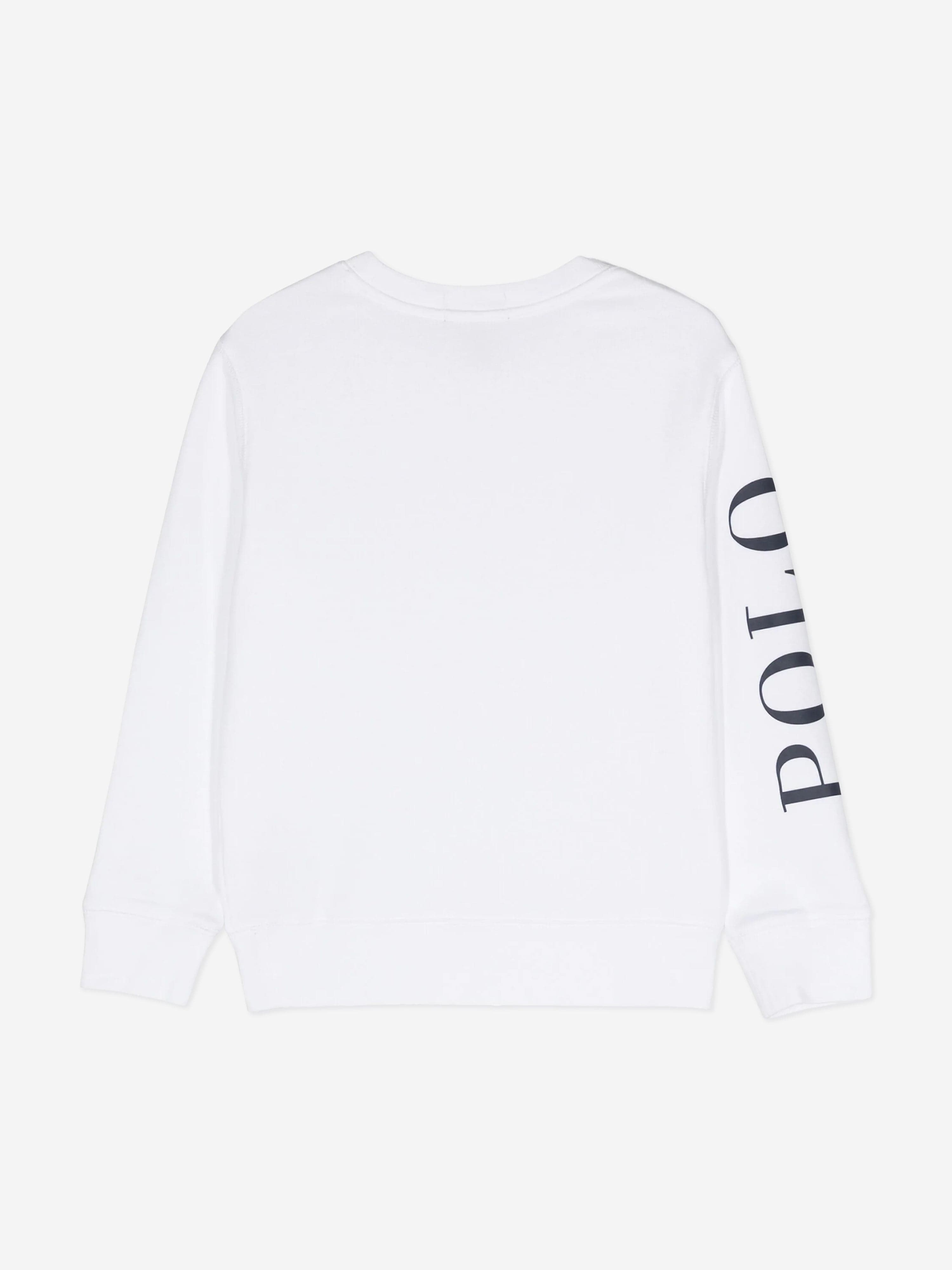 Ralph Lauren Boys Polo Sweatshirt in White