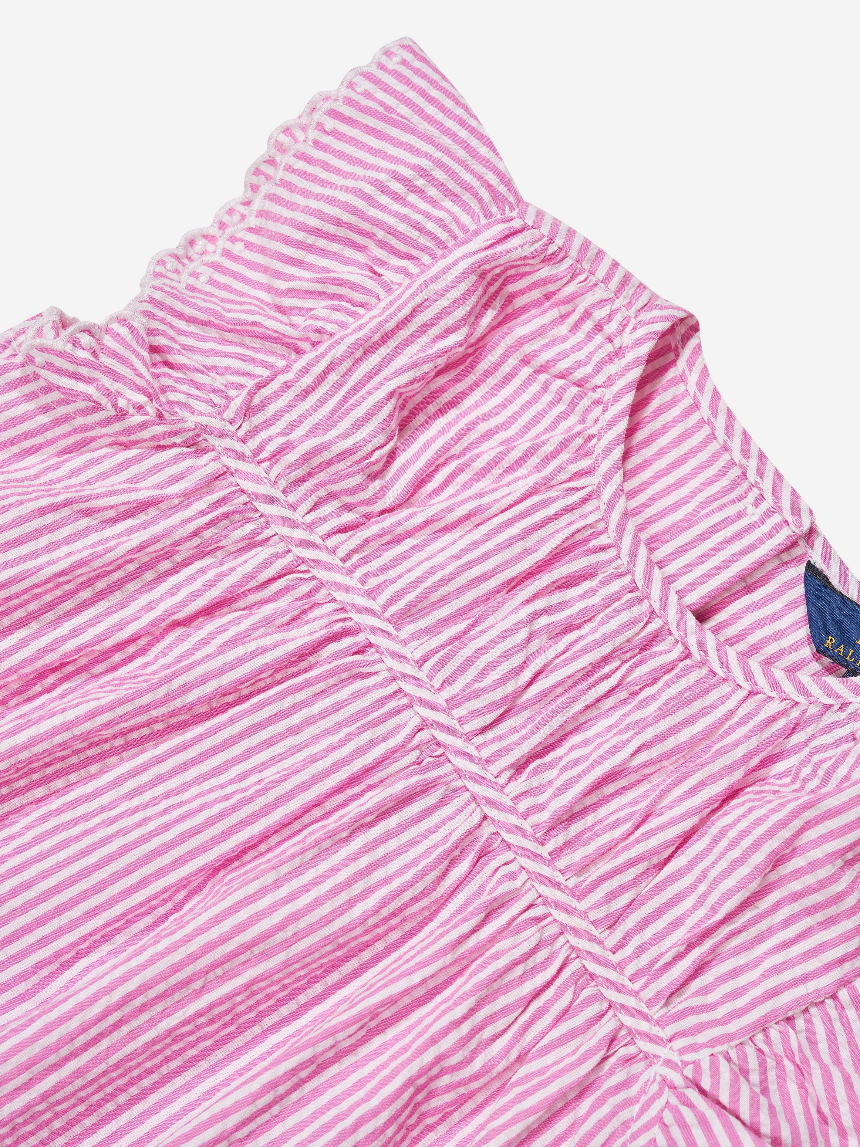 Girls Striped Blouse in Pink