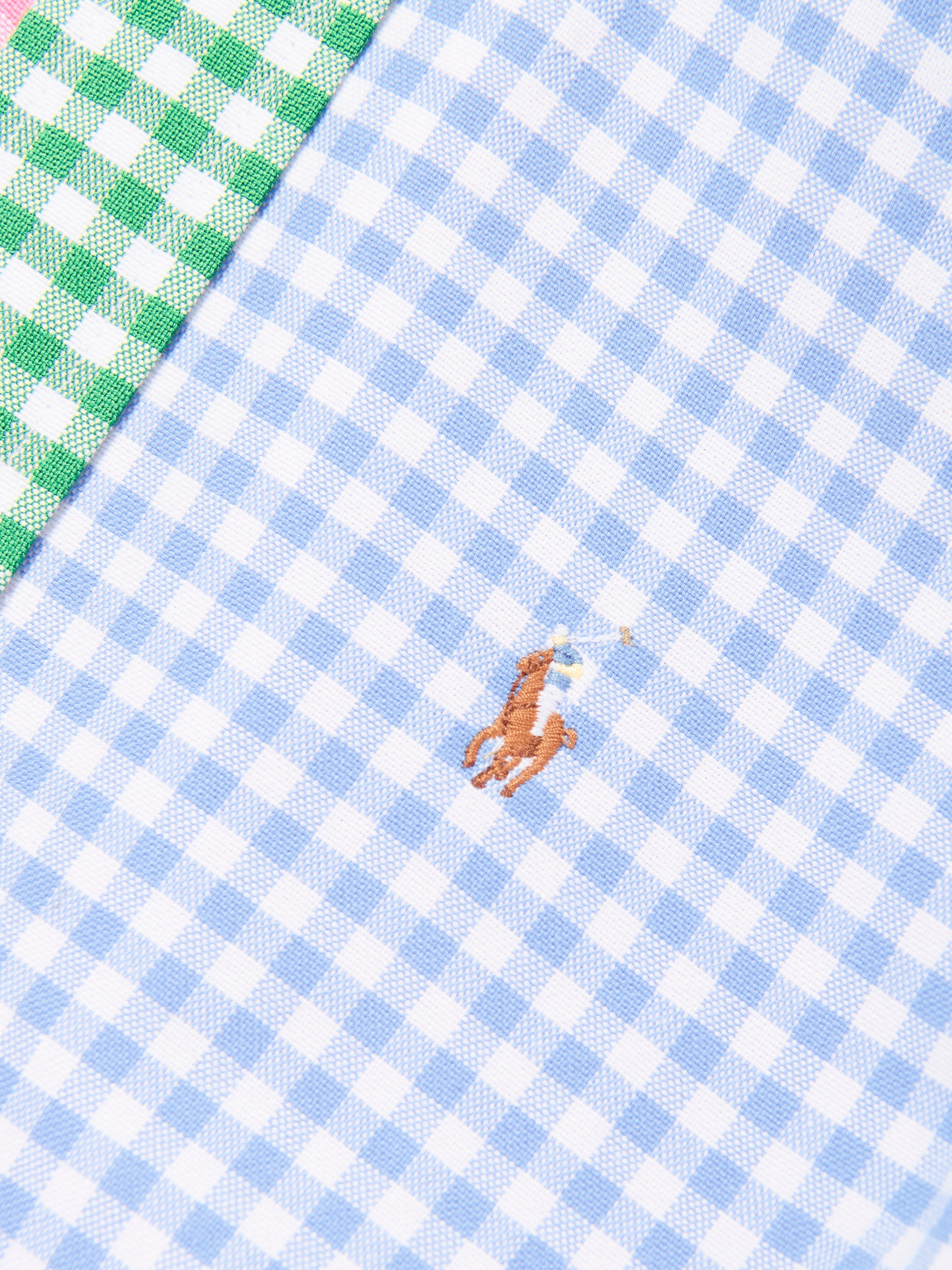 Boys Gingham Short Sleeve Shirt in Multicolour