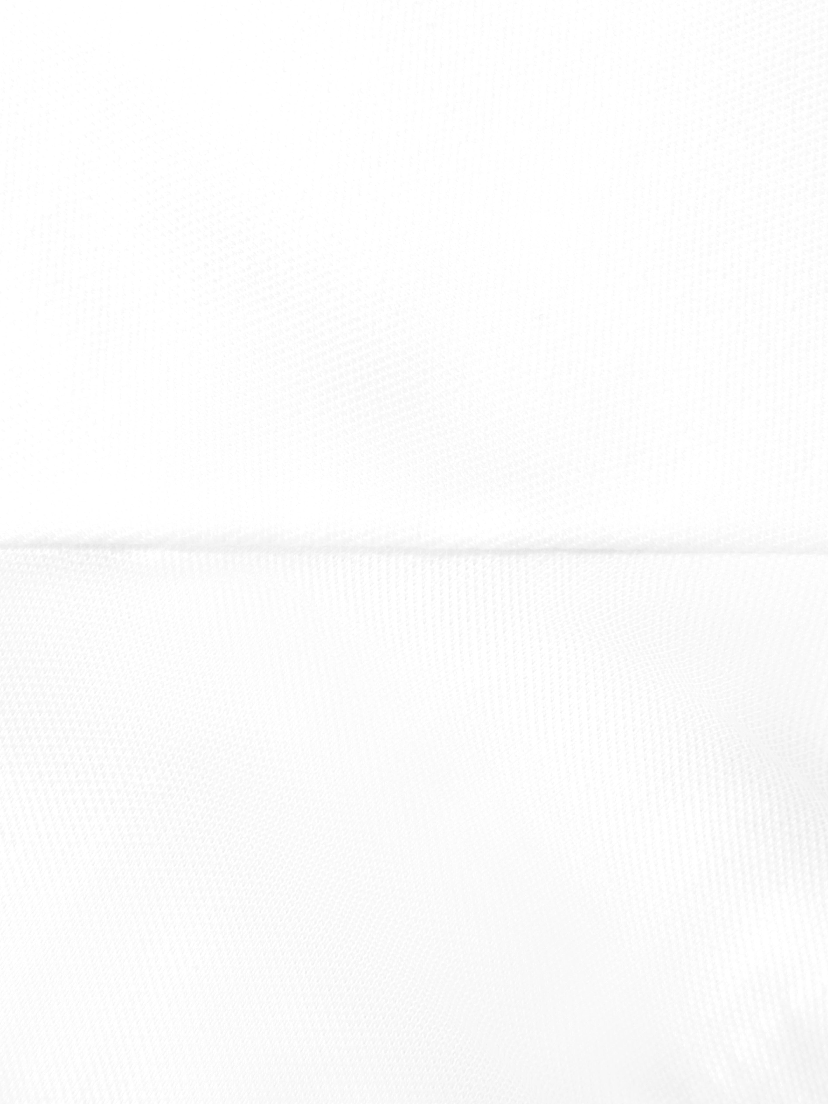 Girls Flared Polo Dress in White