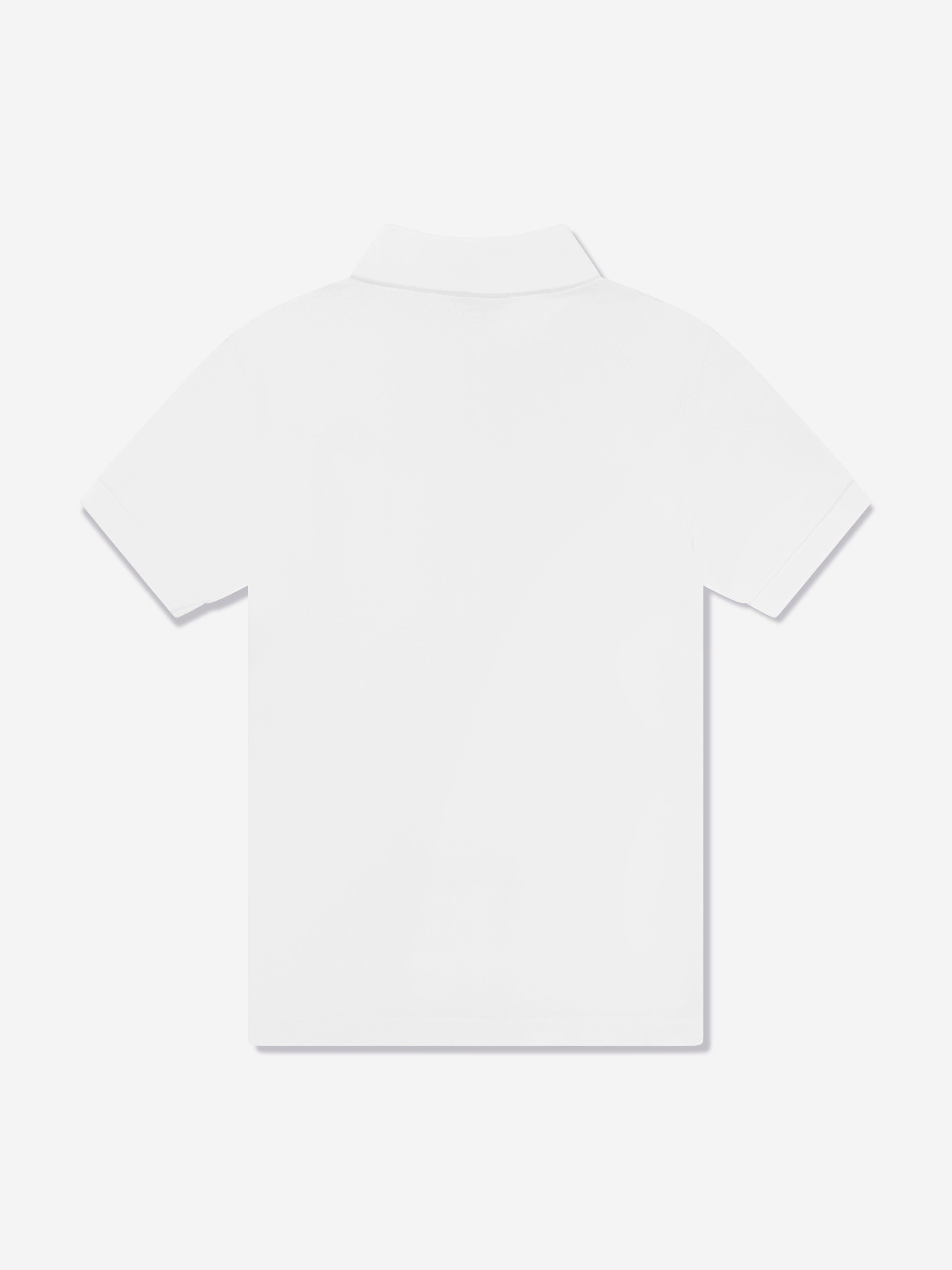 Boys Logo Polo Shirt in White