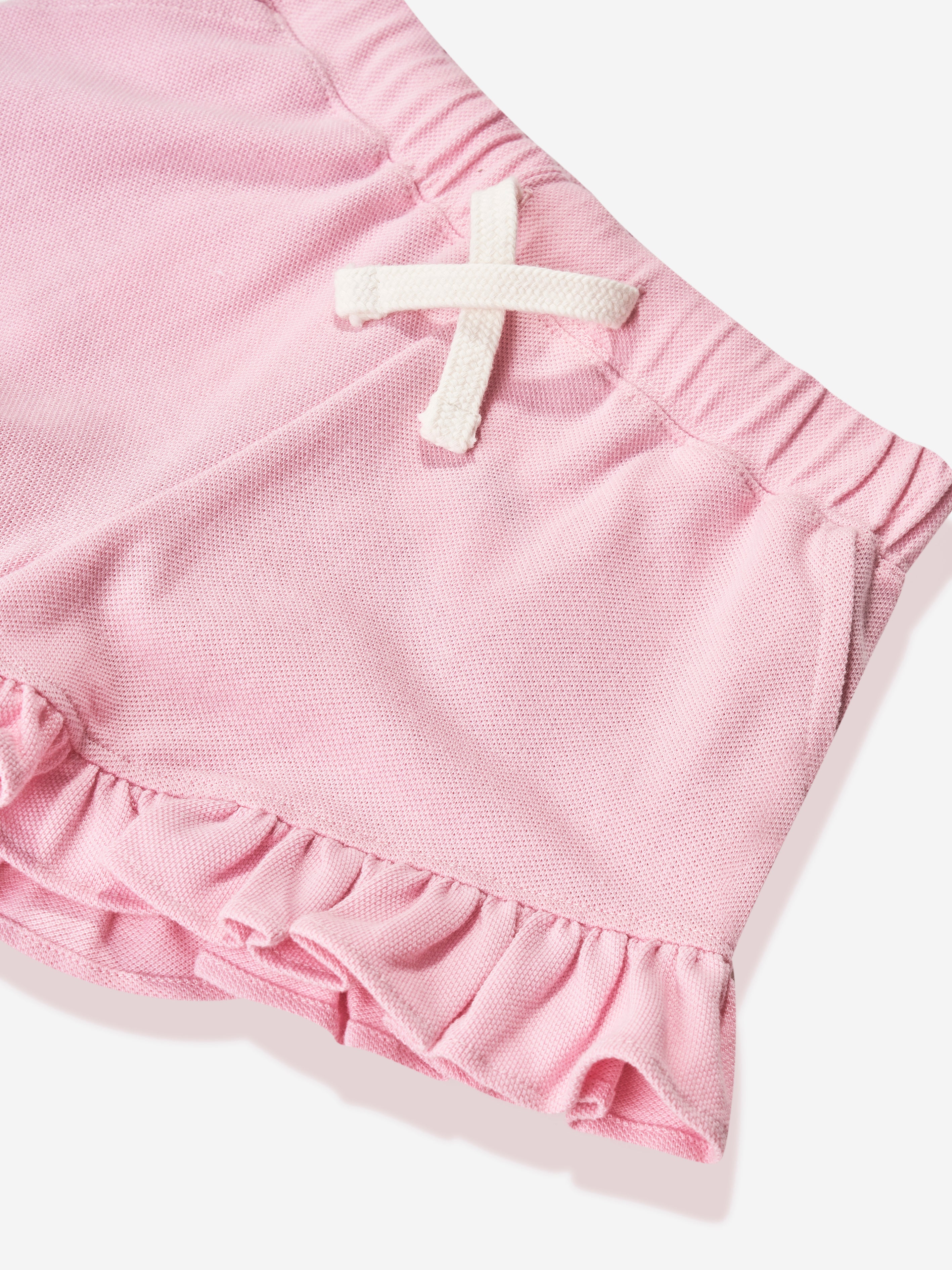 Girls Ruffle Shorts in Pink