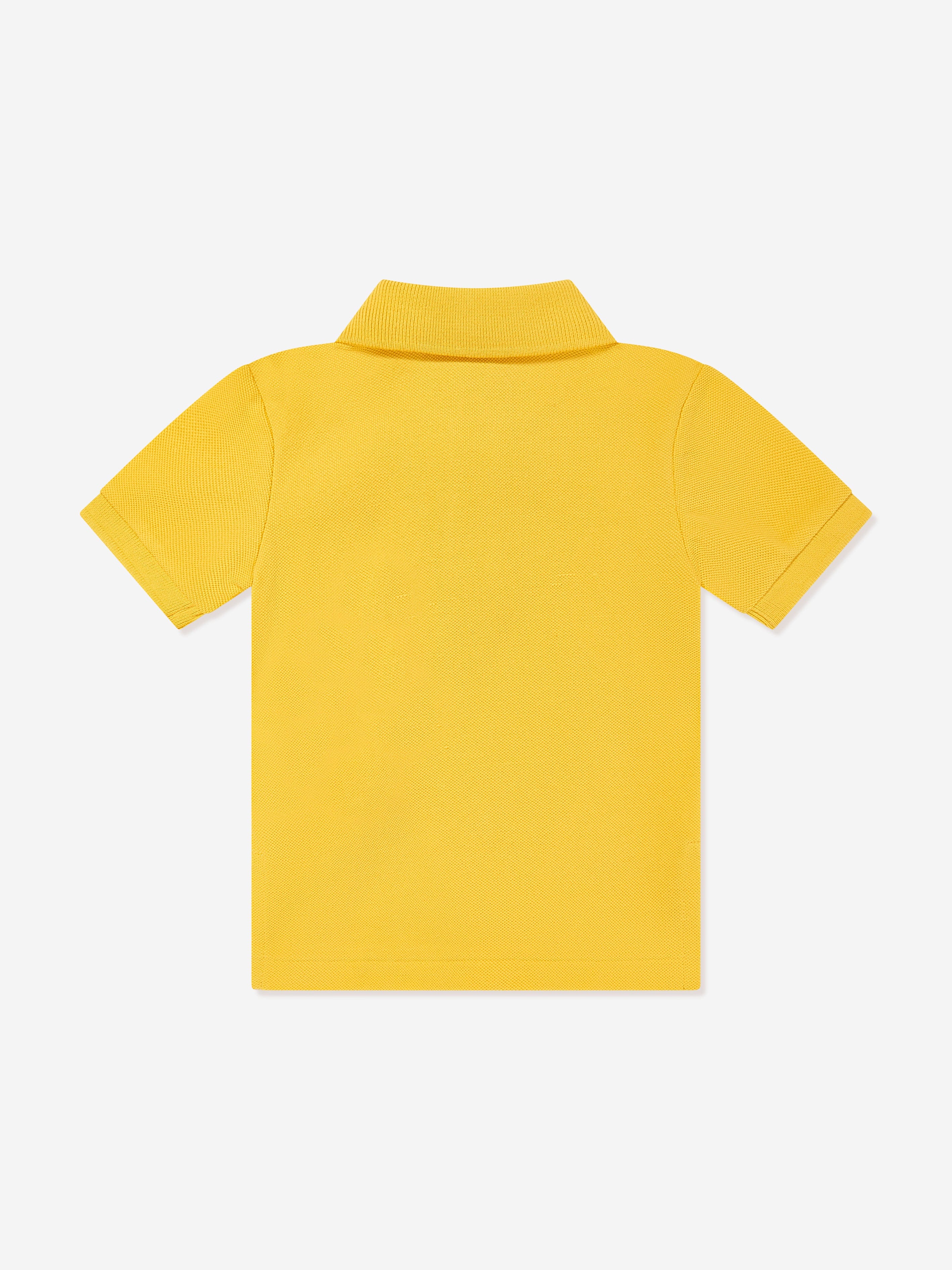Baby Boys Logo Polo Shirt in Yellow