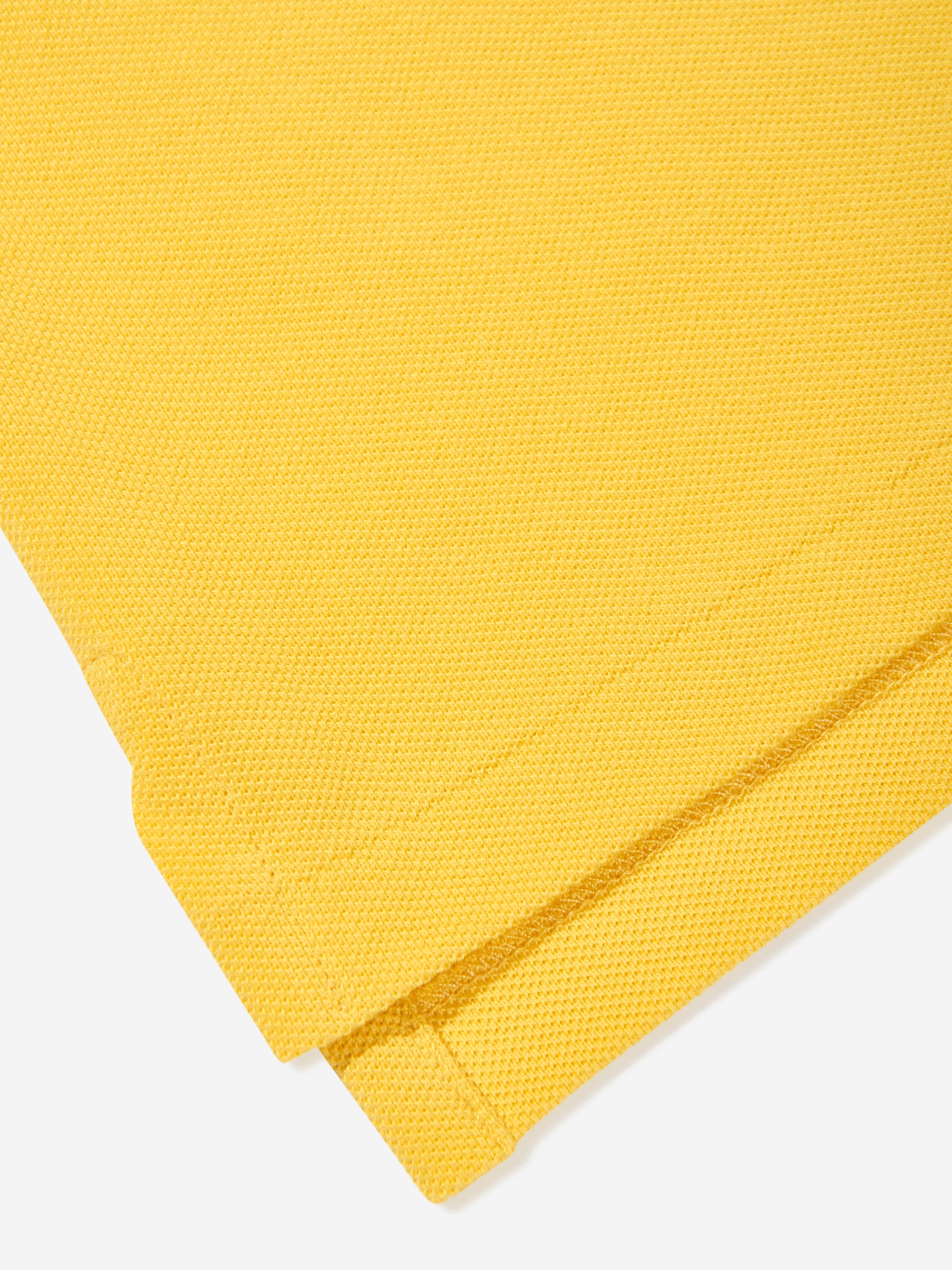 Boys Slim Fit Polo Shirt in Yellow