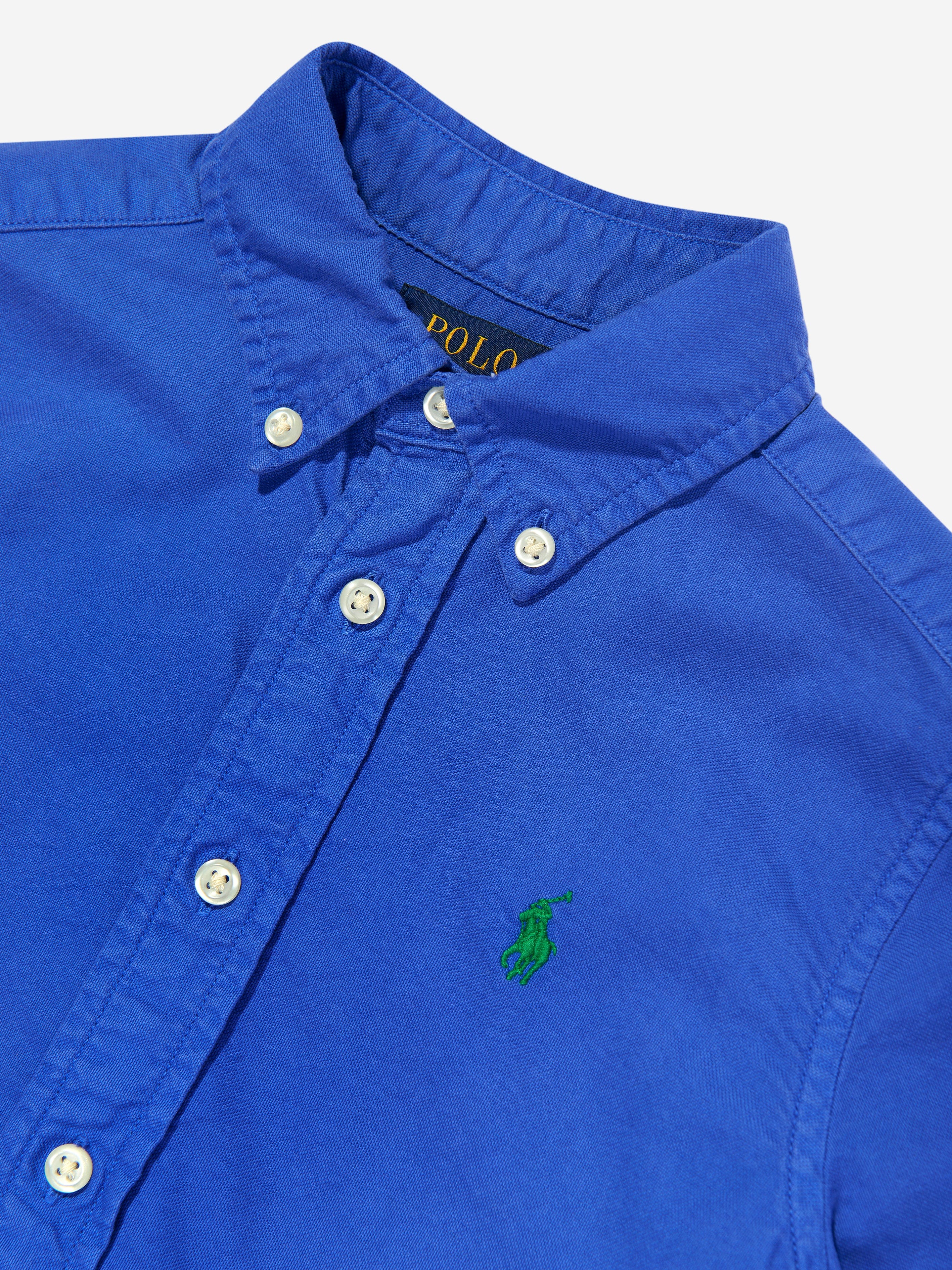Boys Logo Sport Shirt in Blue