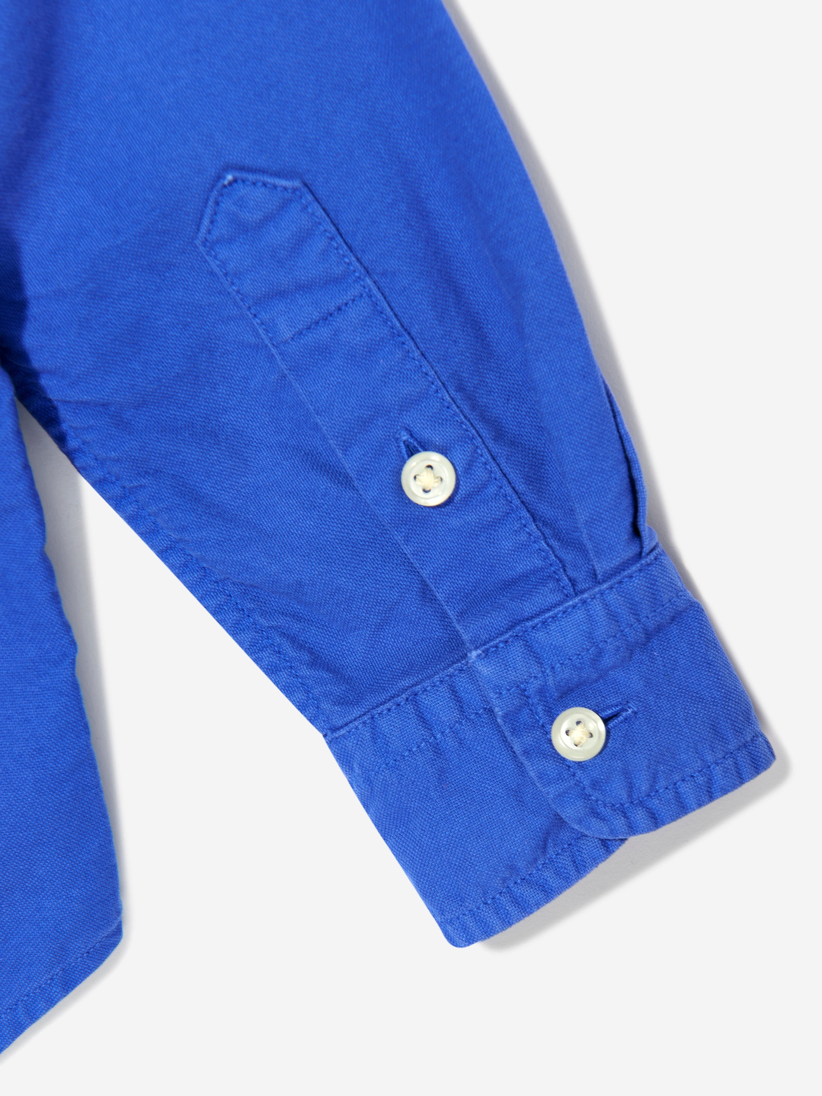 Boys Logo Sport Shirt in Blue