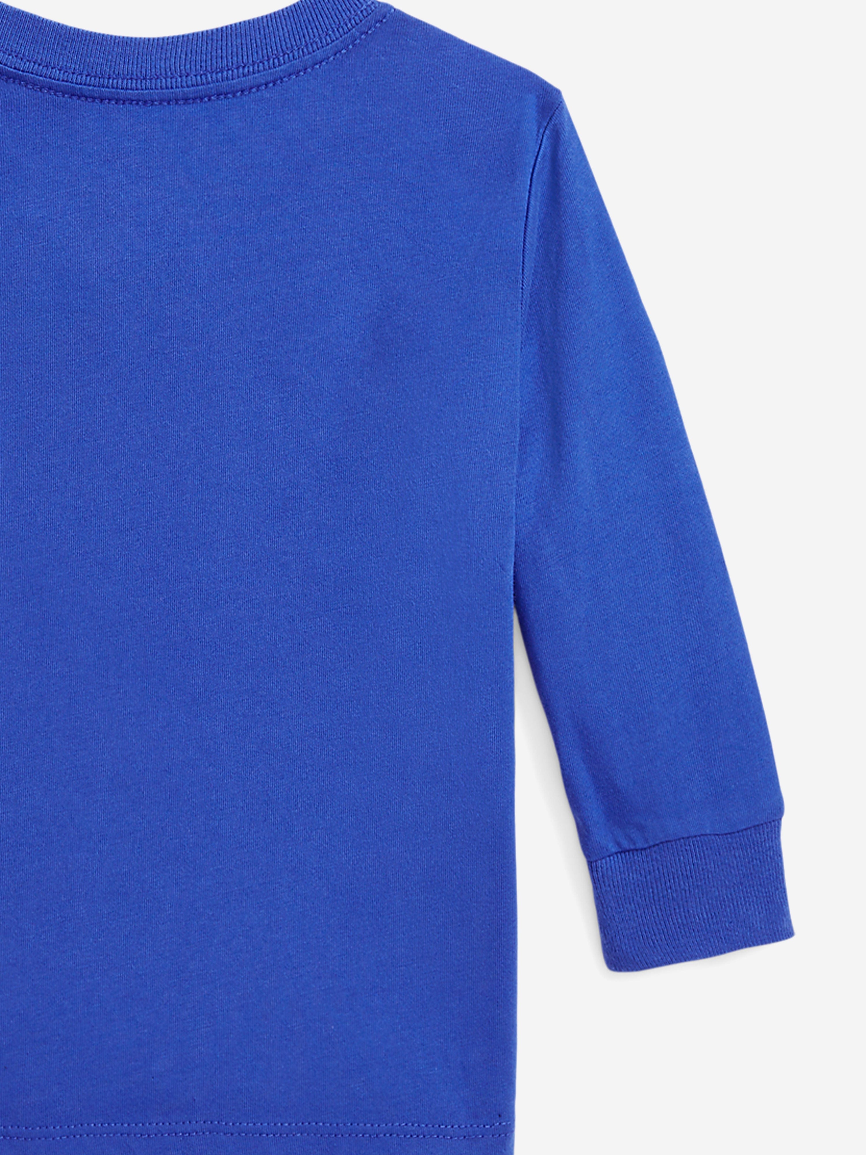 Baby Boys Bear Long Sleeve T-Shirt in Blue