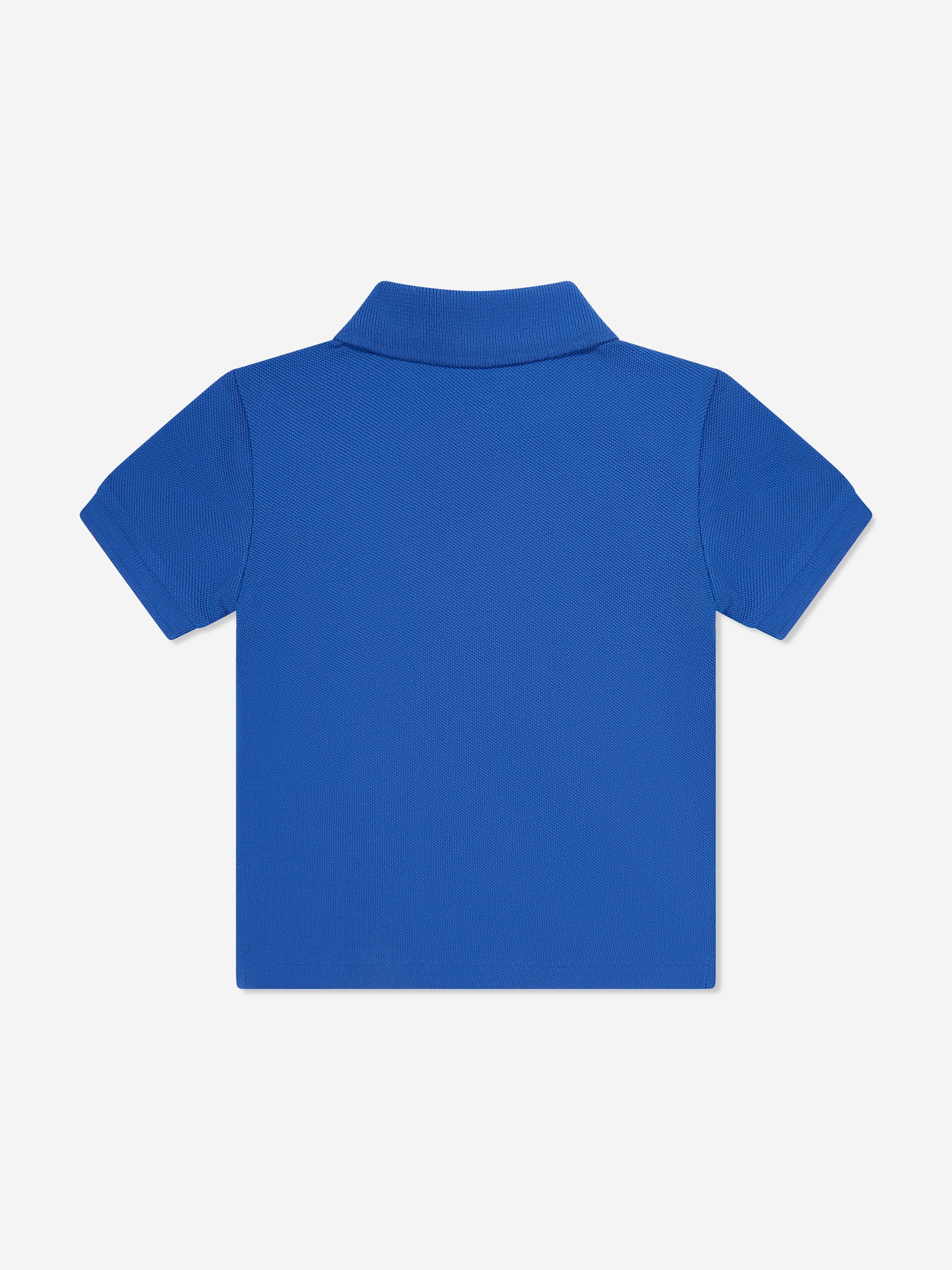 Baby Boys Bear Polo Shirt in Blue