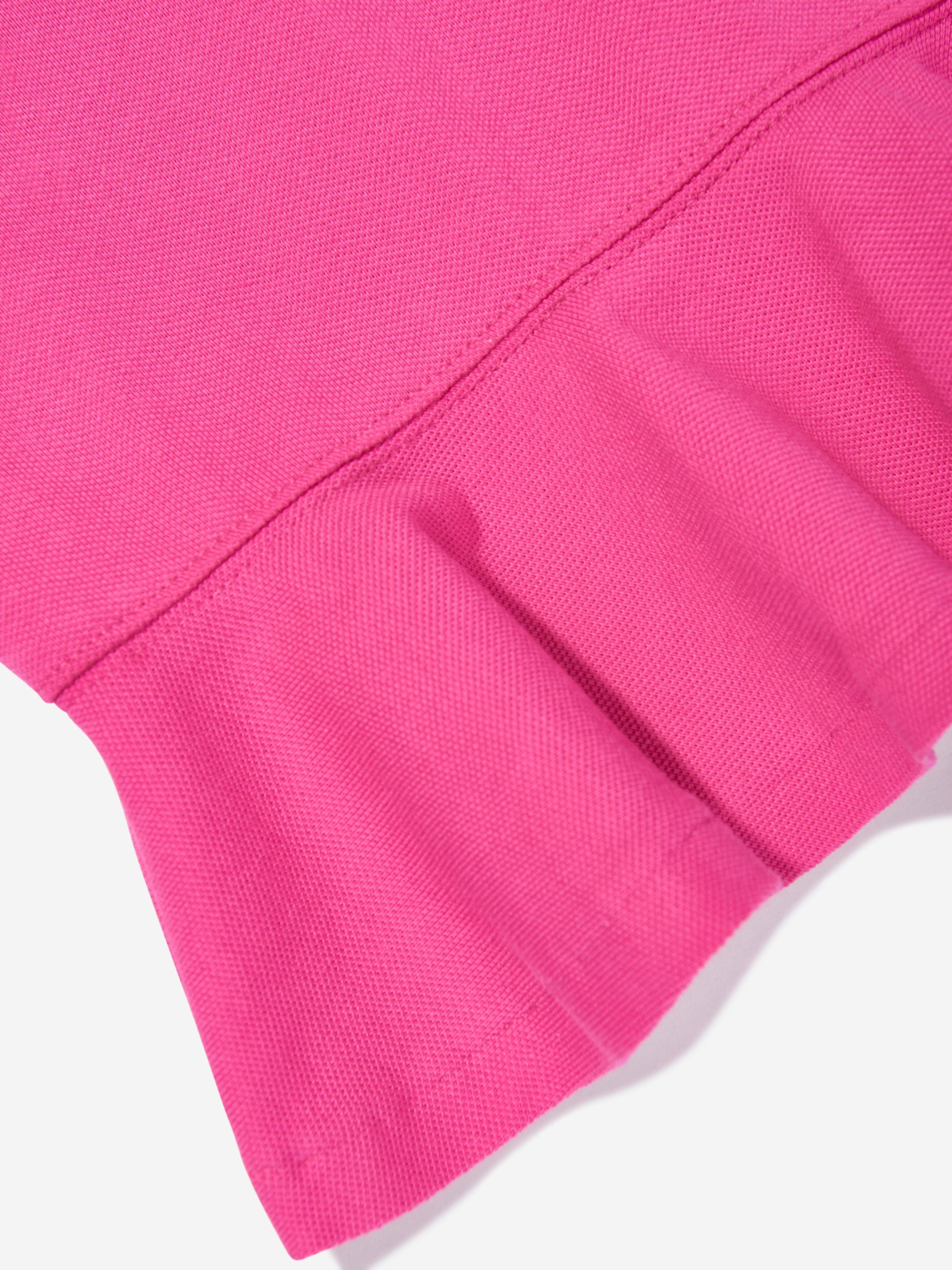 Girls Peplum Polo Shirt in Pink