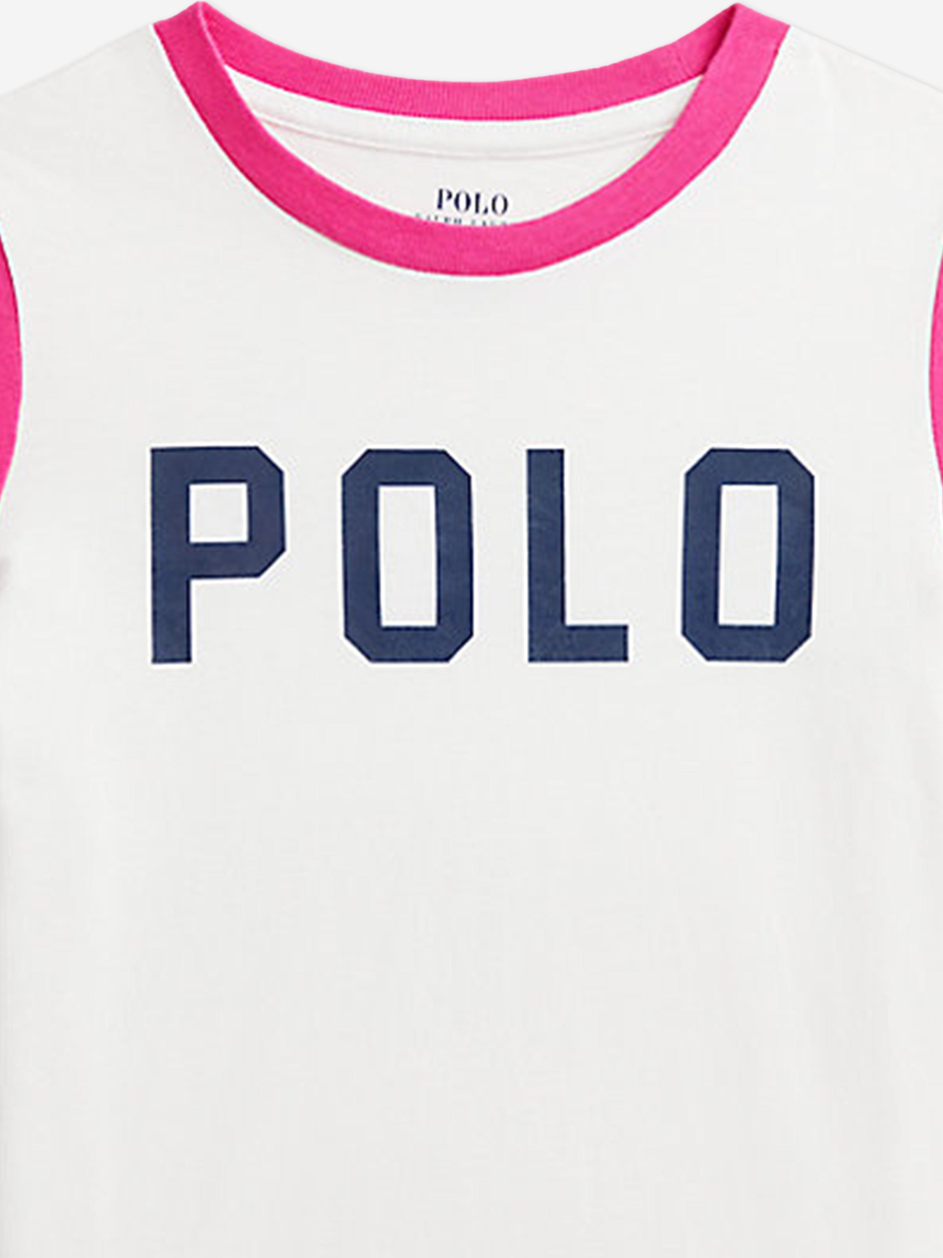Girls Polo T-Shirt in Pink