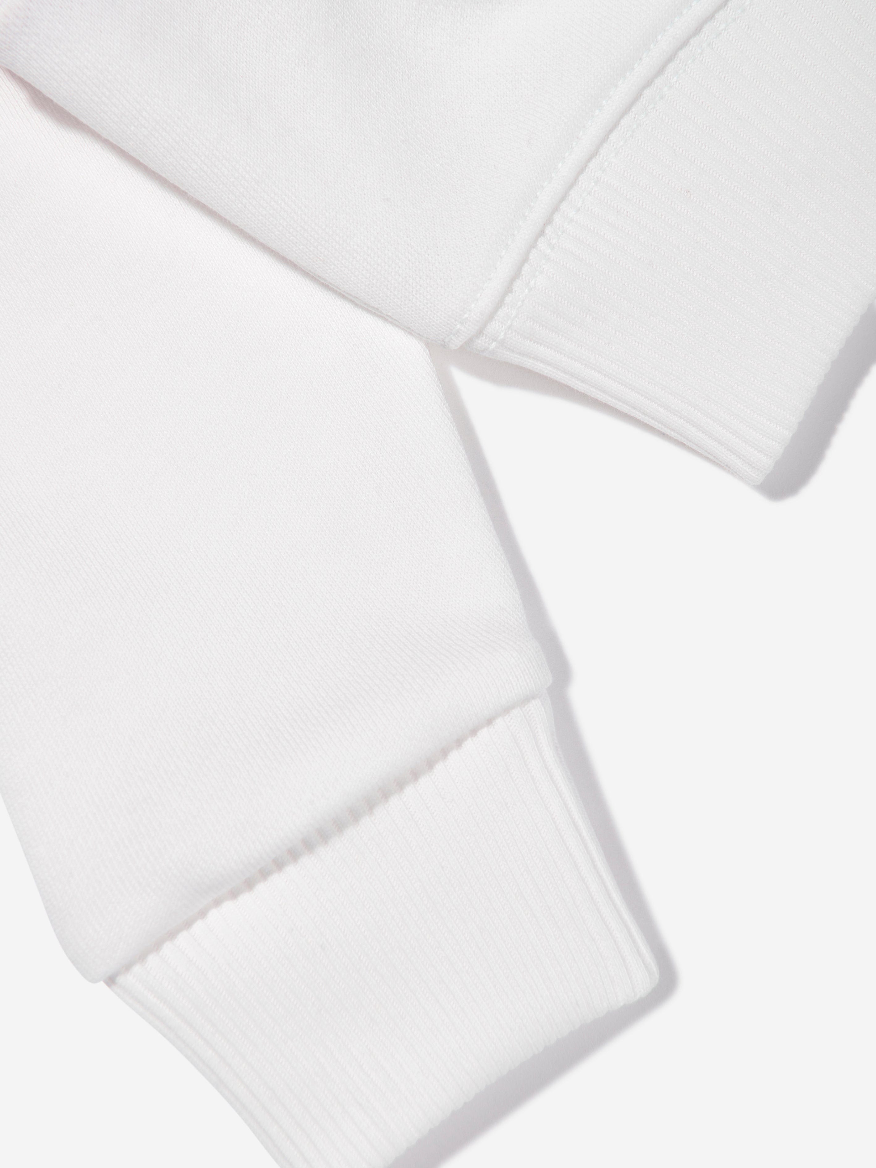 Girls Polo Half Zip Sweatshirt in Pink