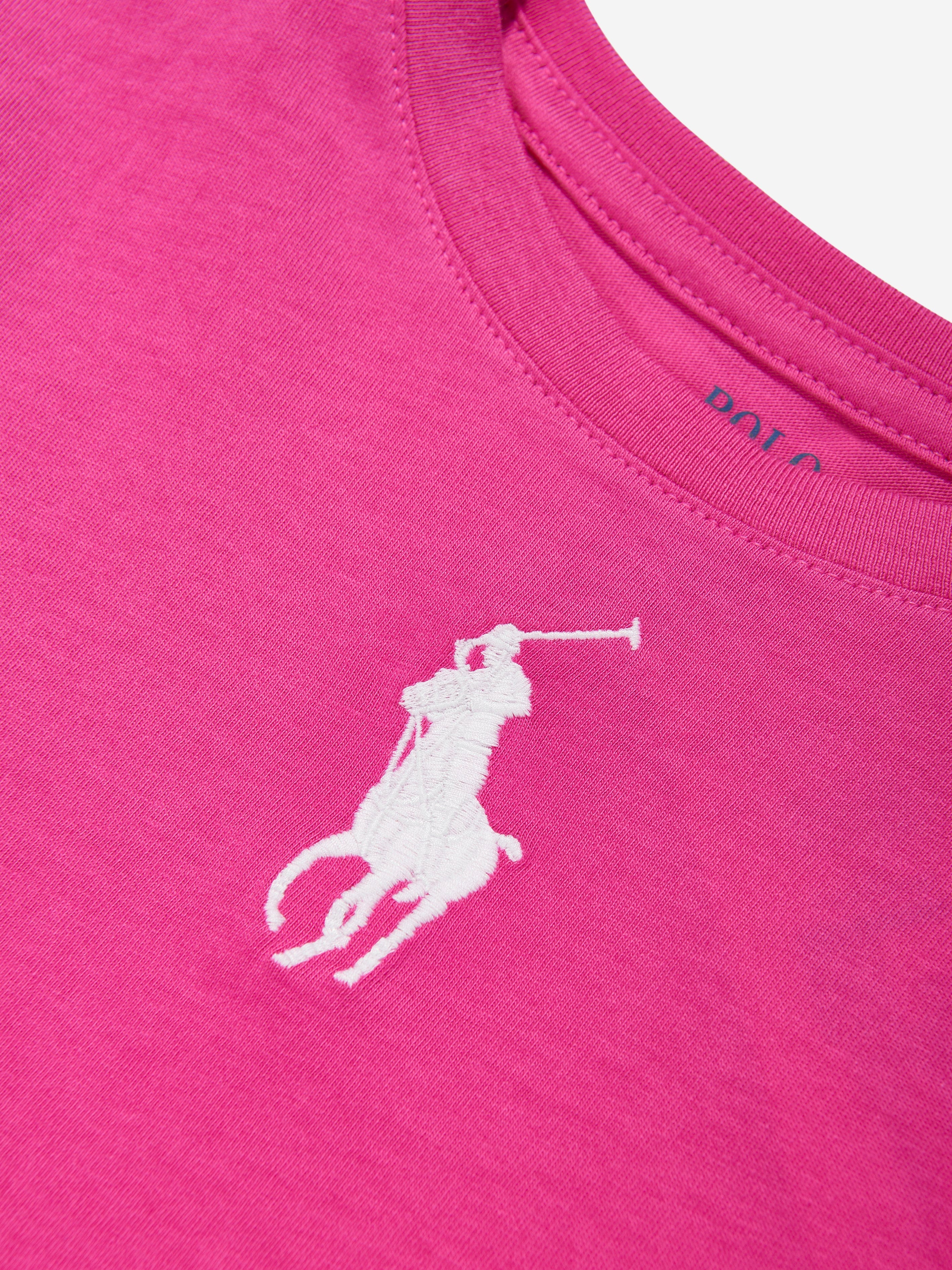 Girls Big Pony T-Shirt in Pink