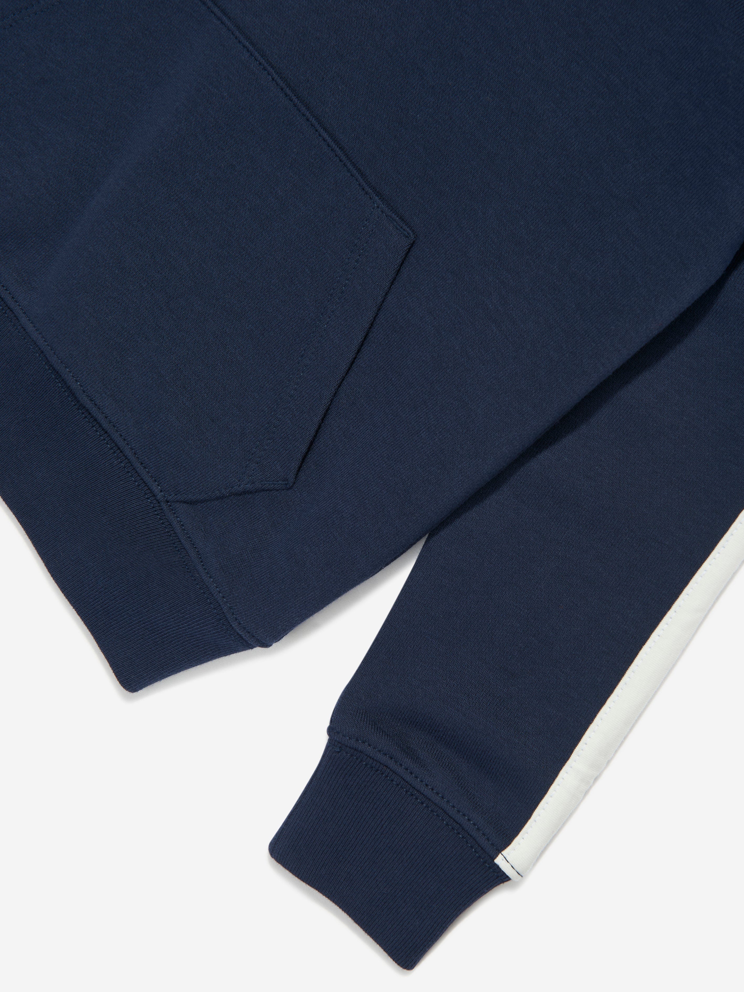 Girls Big Pony Hoodie in Navy