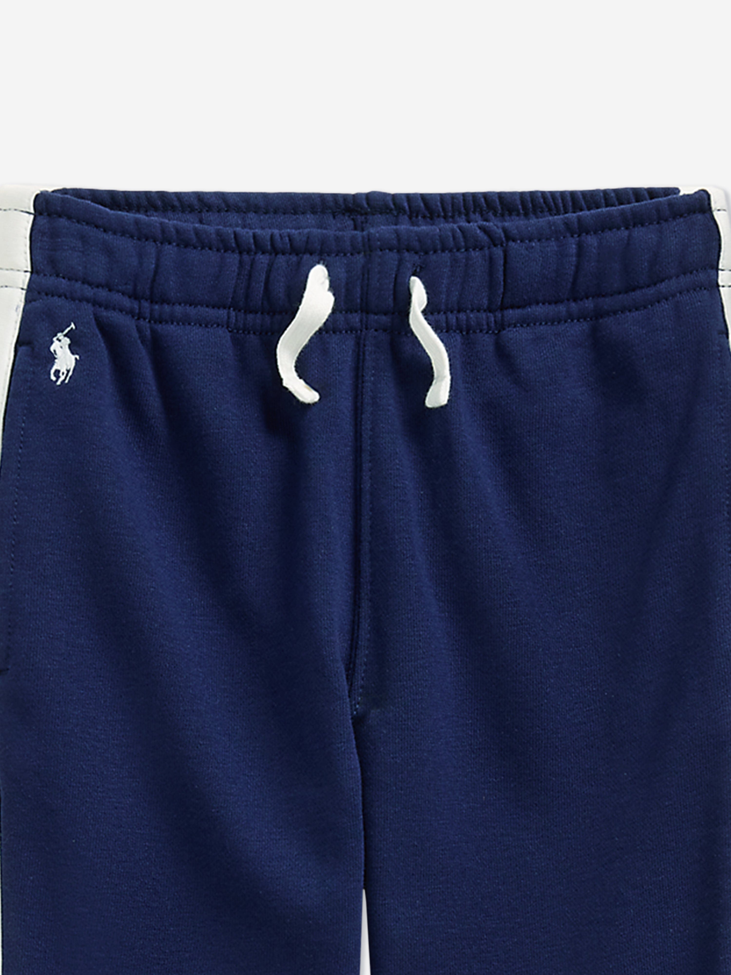 Girls Side Stripe Joggers in Navy