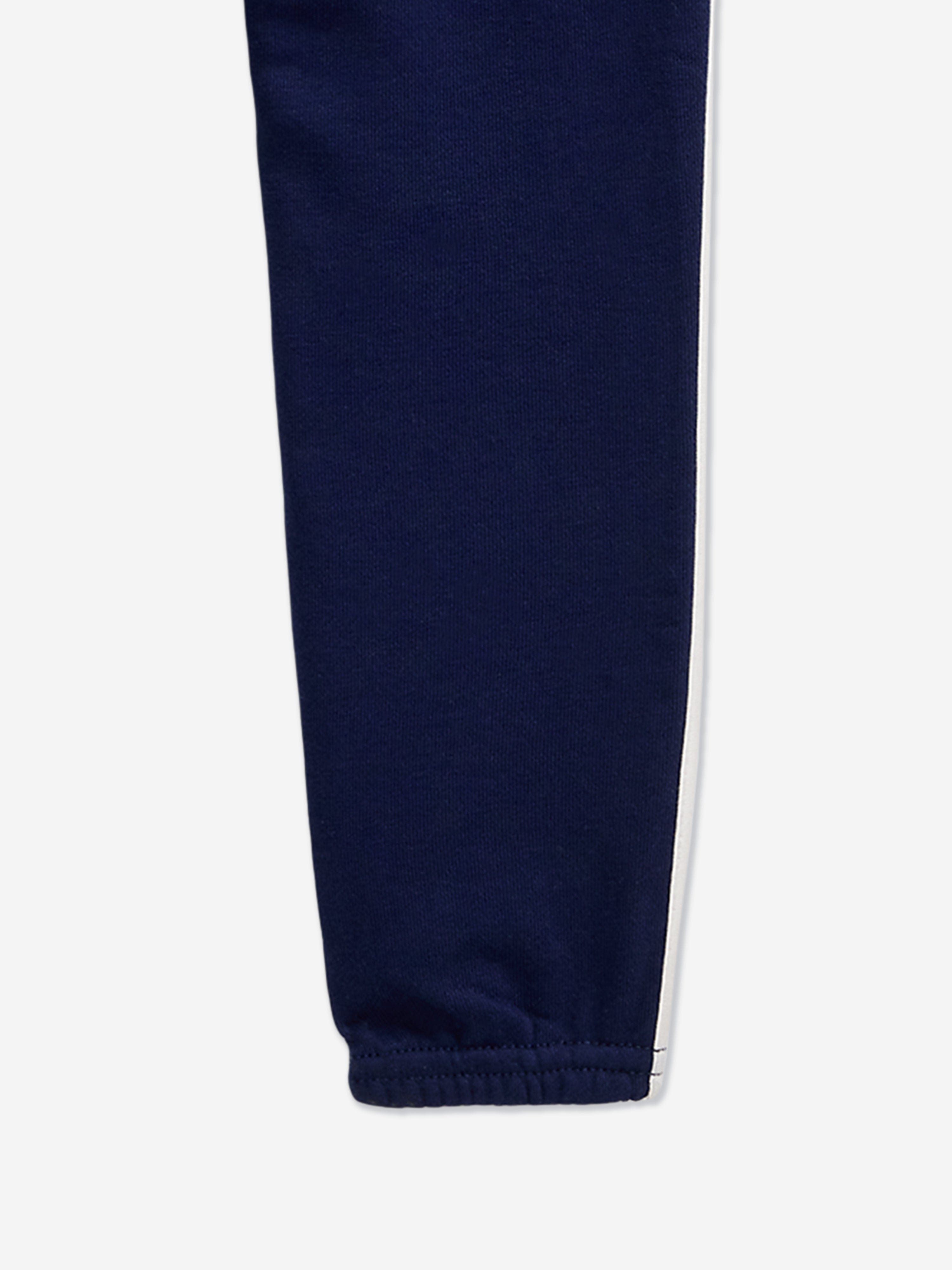 Girls Side Stripe Joggers in Navy