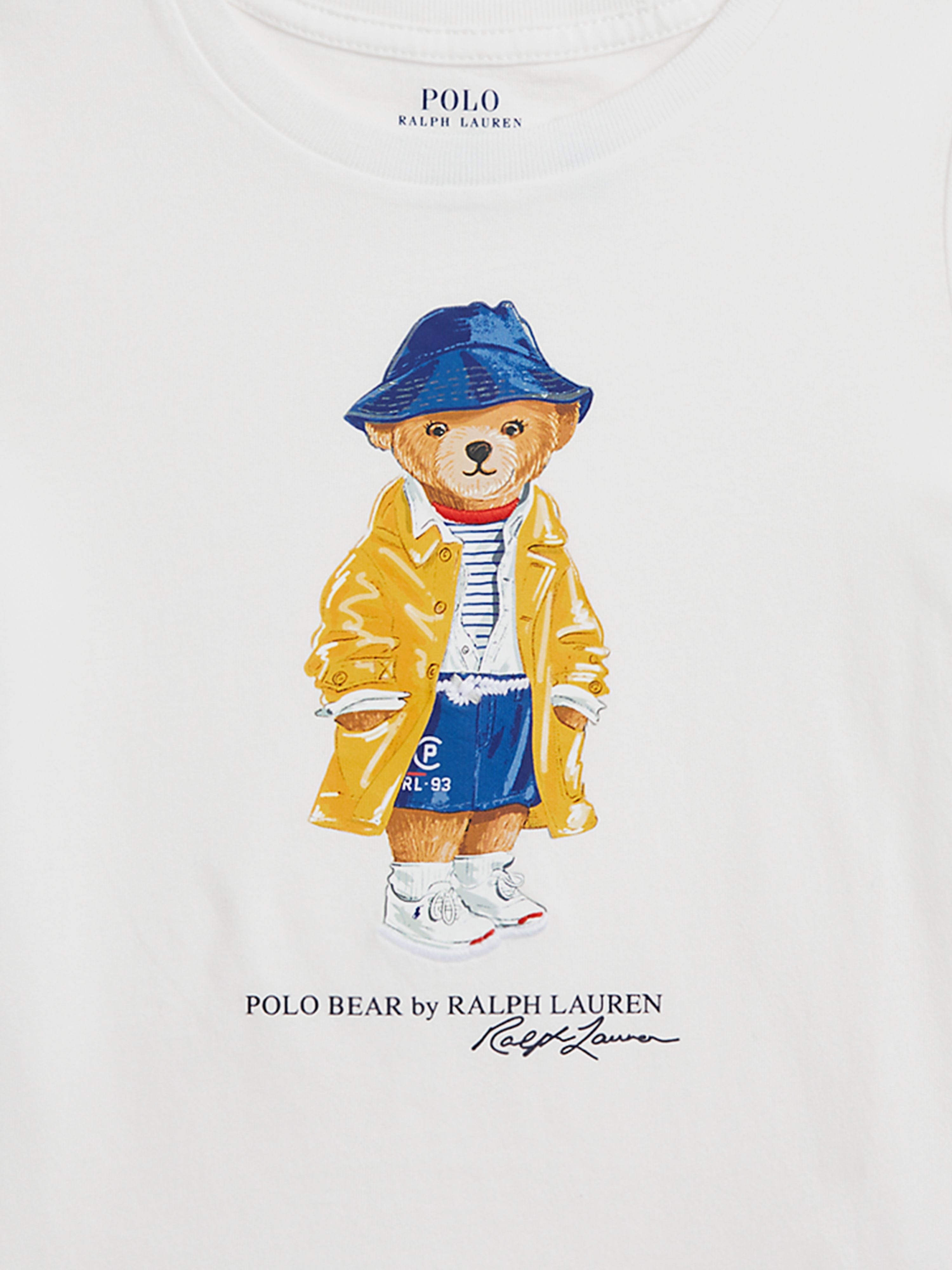 Girls Polo Bear T-Shirt in White