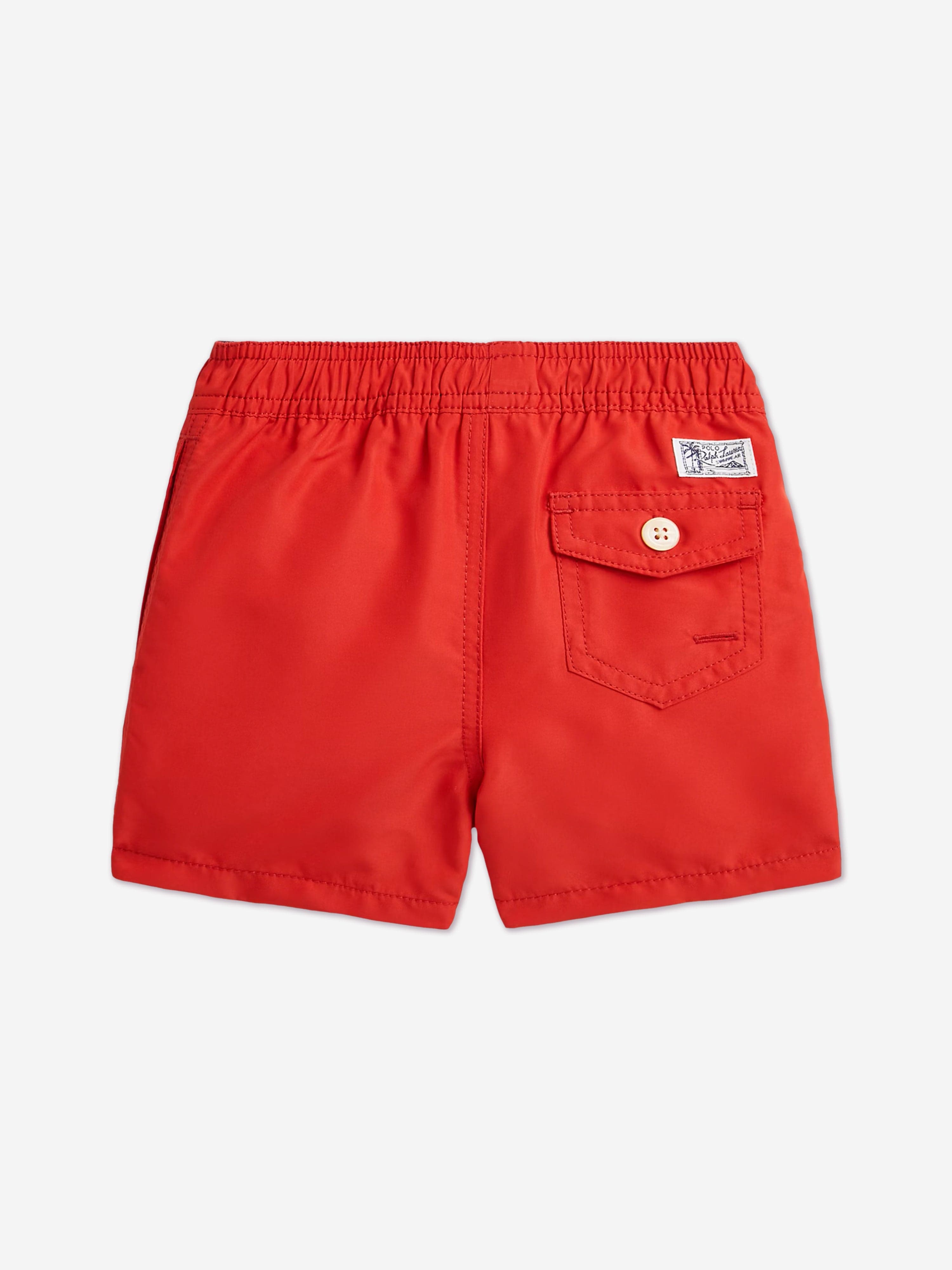 Boys Logo Swim Shorts in Red