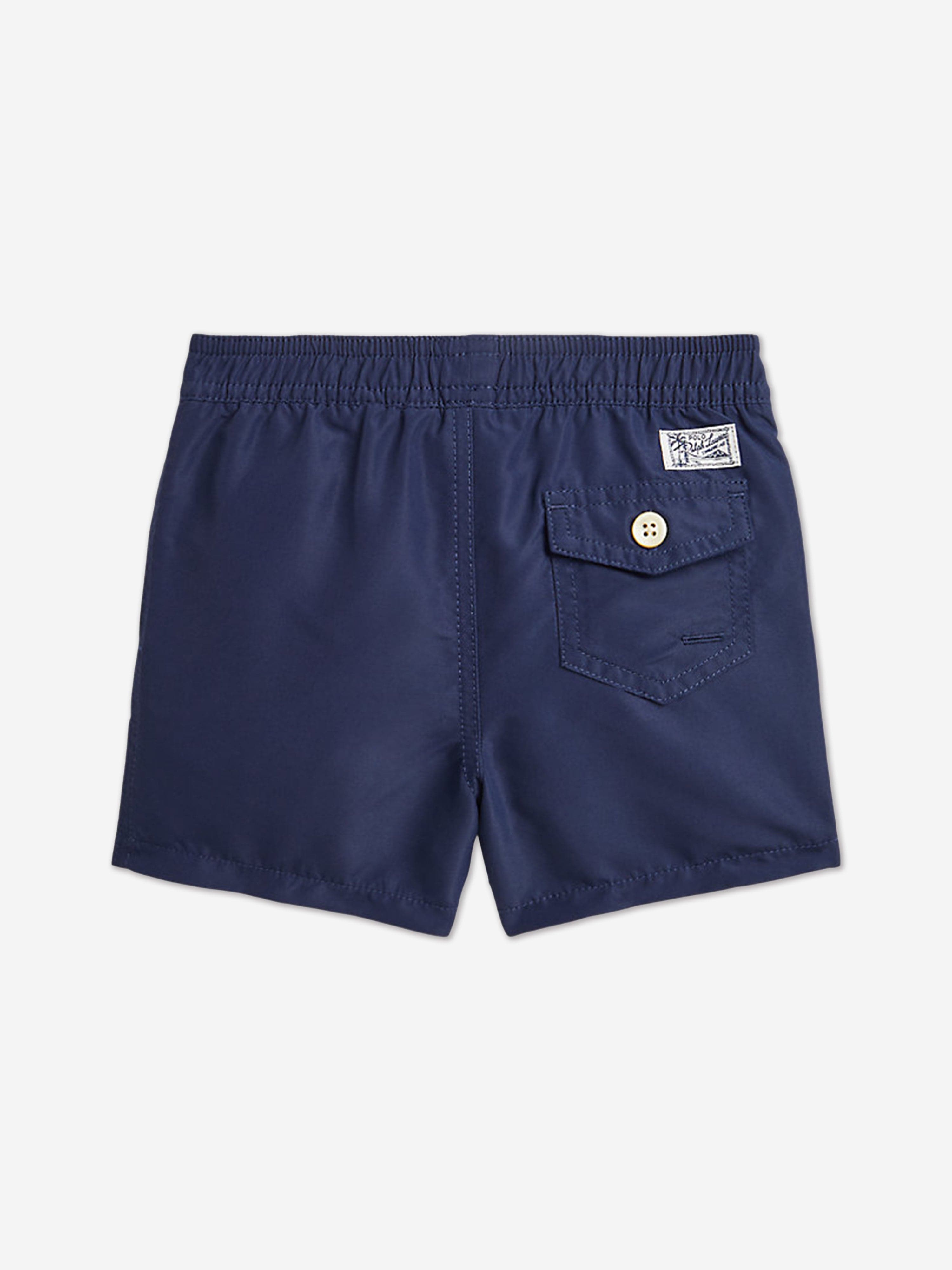 Boys Logo Swim Shorts in Navy