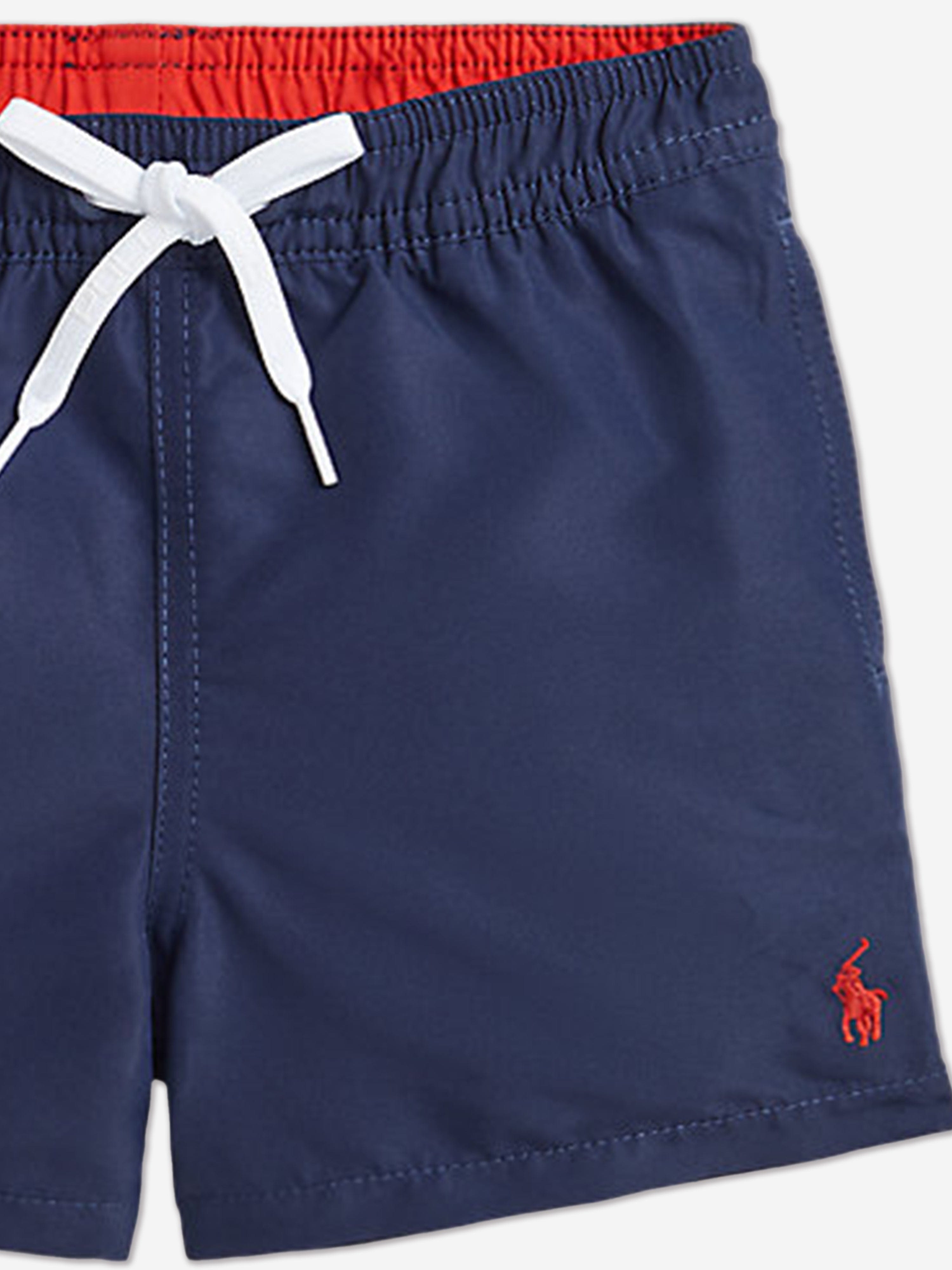 Boys Logo Swim Shorts in Navy