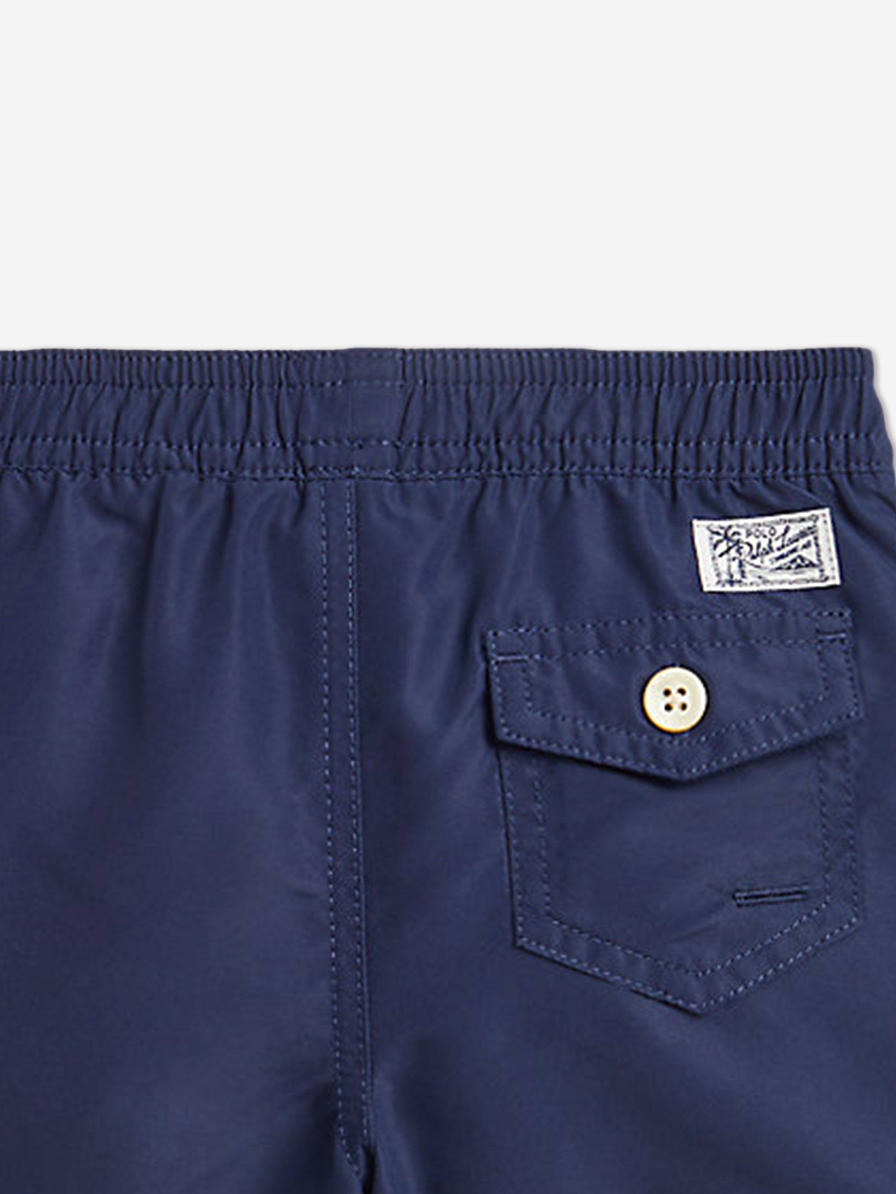 Boys Logo Swim Shorts in Navy