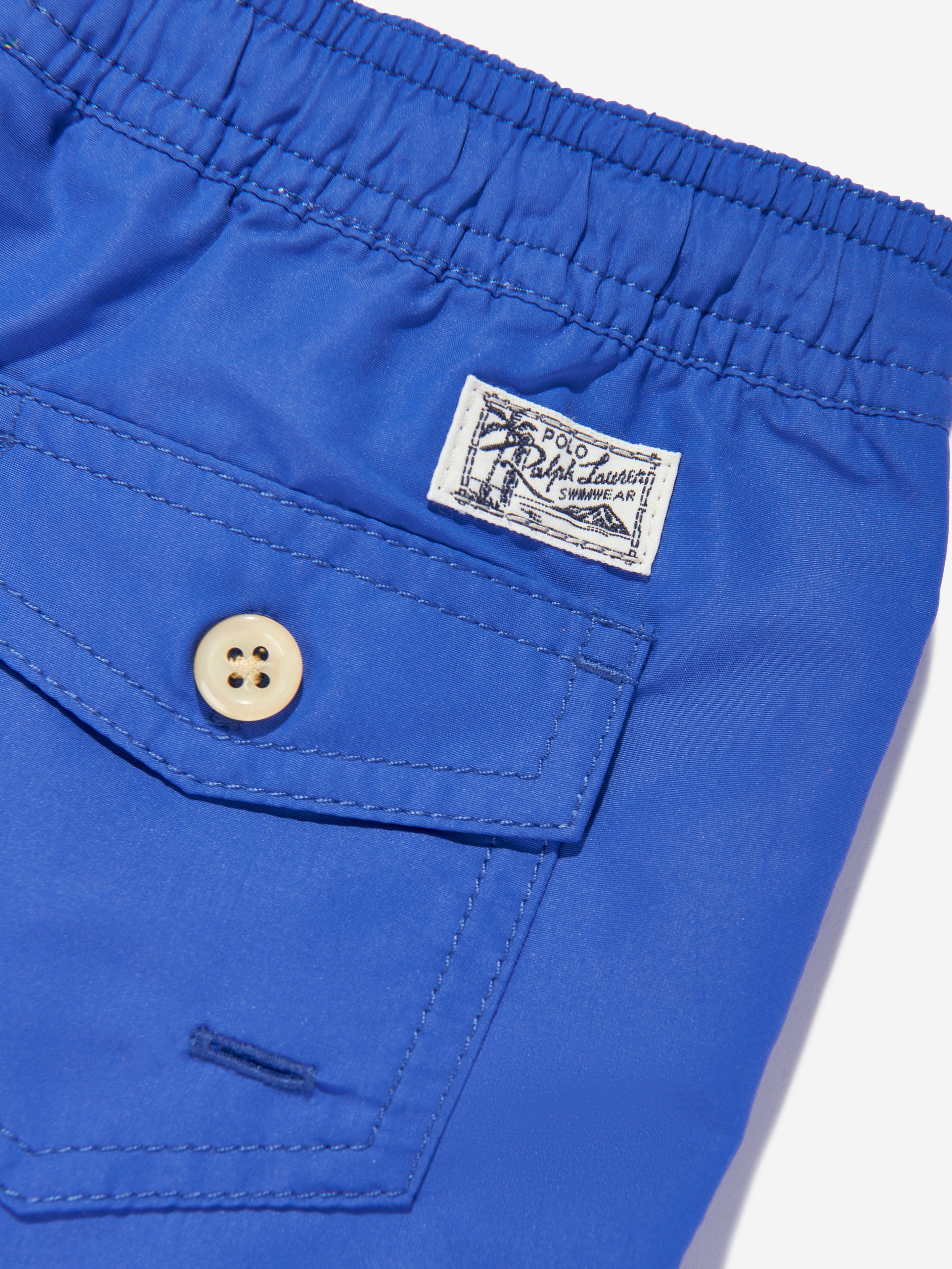 Boys Logo Swim Shorts in Blue