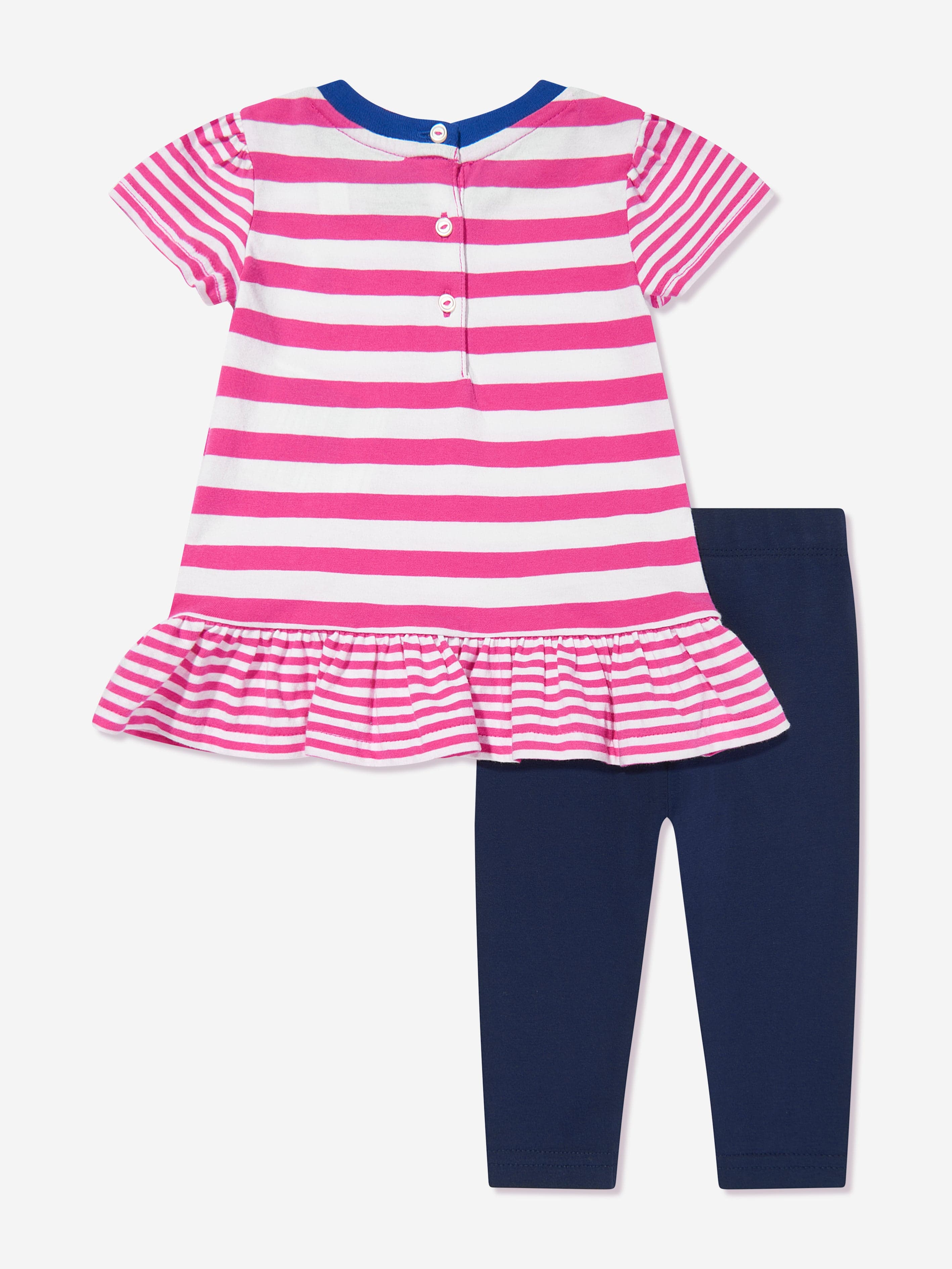 Baby Girls T-Shirt and Leggings Set in Blue