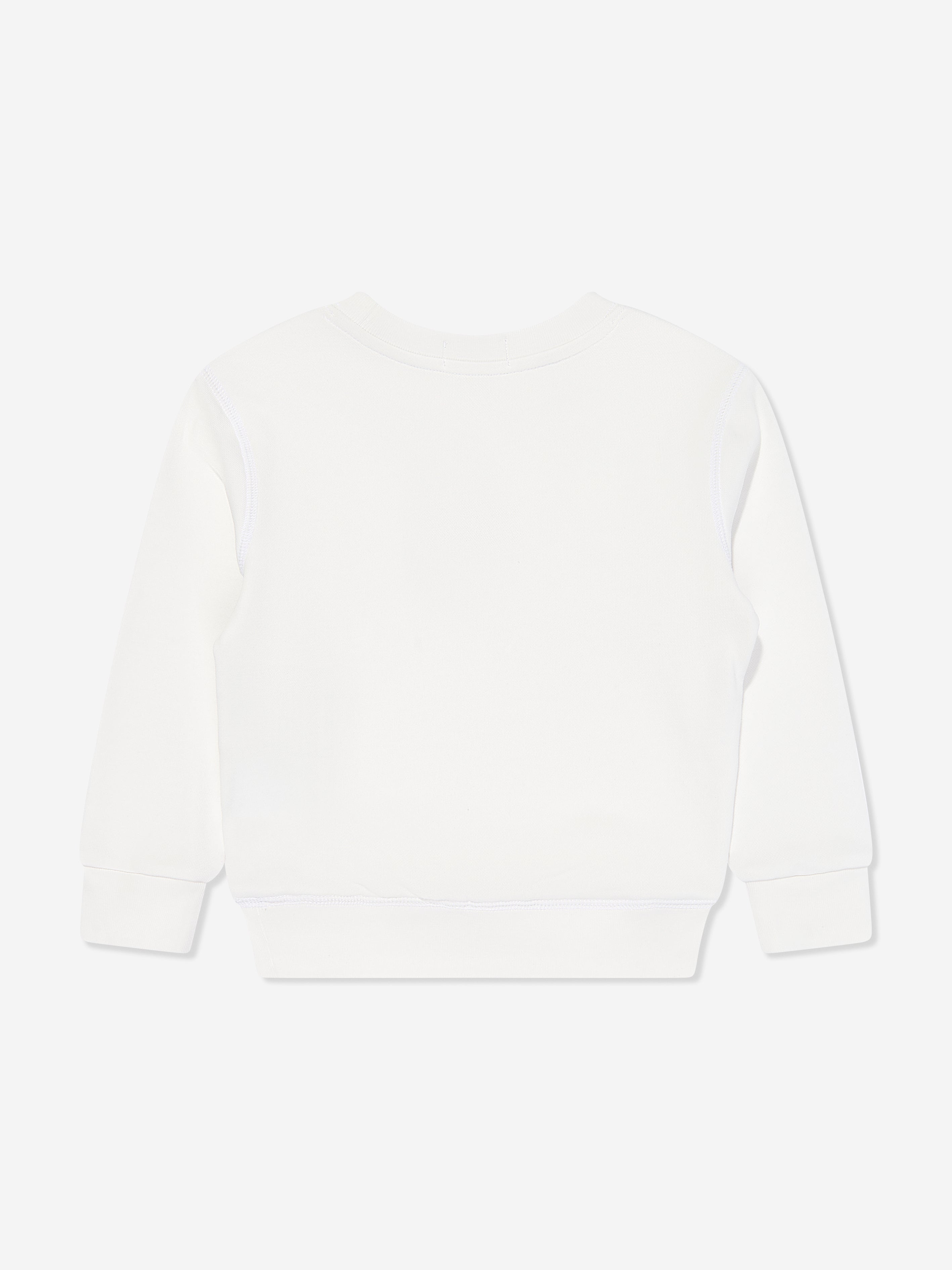 Boys Polo Sweatshirt in White
