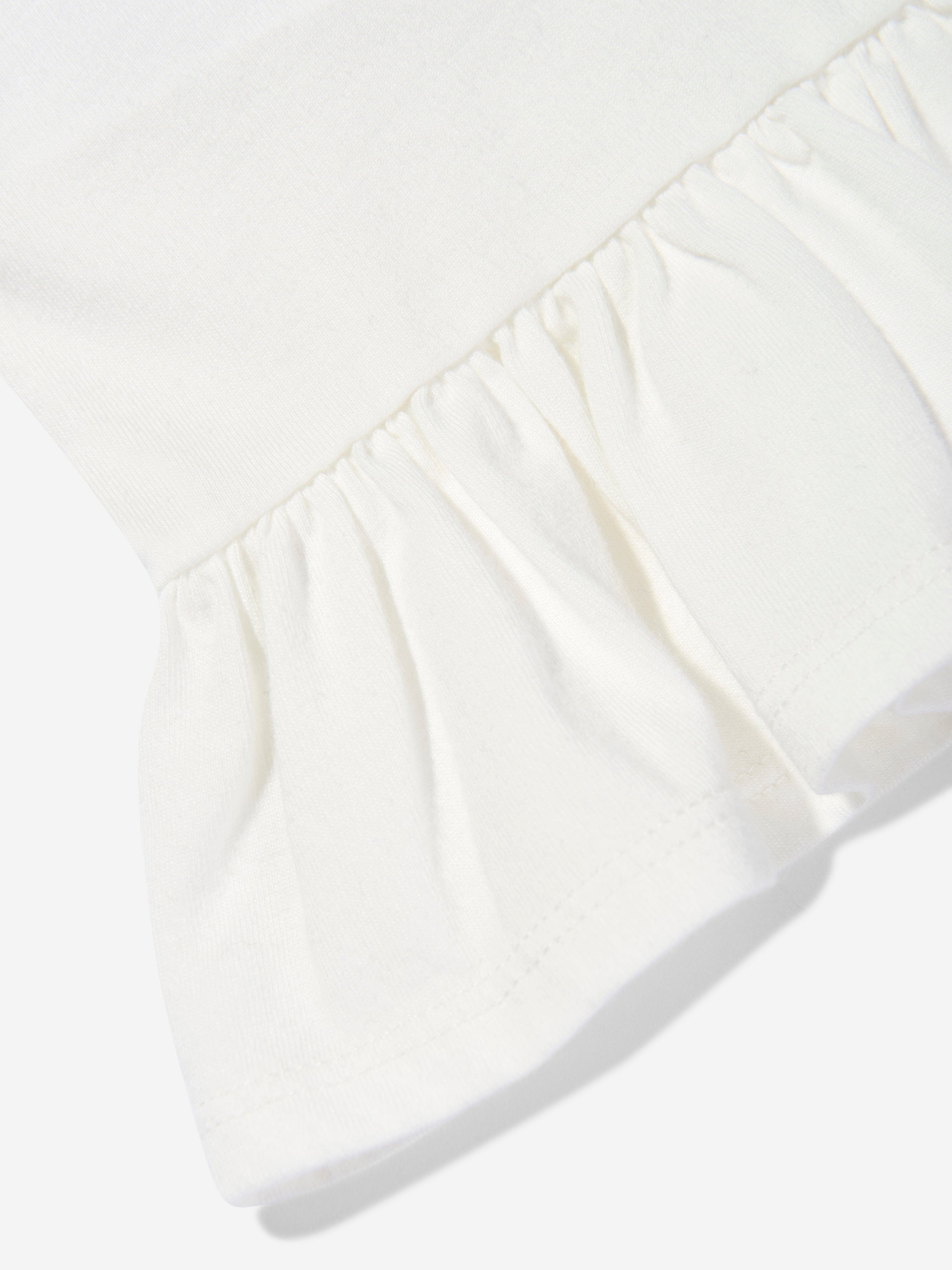 Ralph Lauren Baby Girls Polo Bear Peplum T-Shirt in White