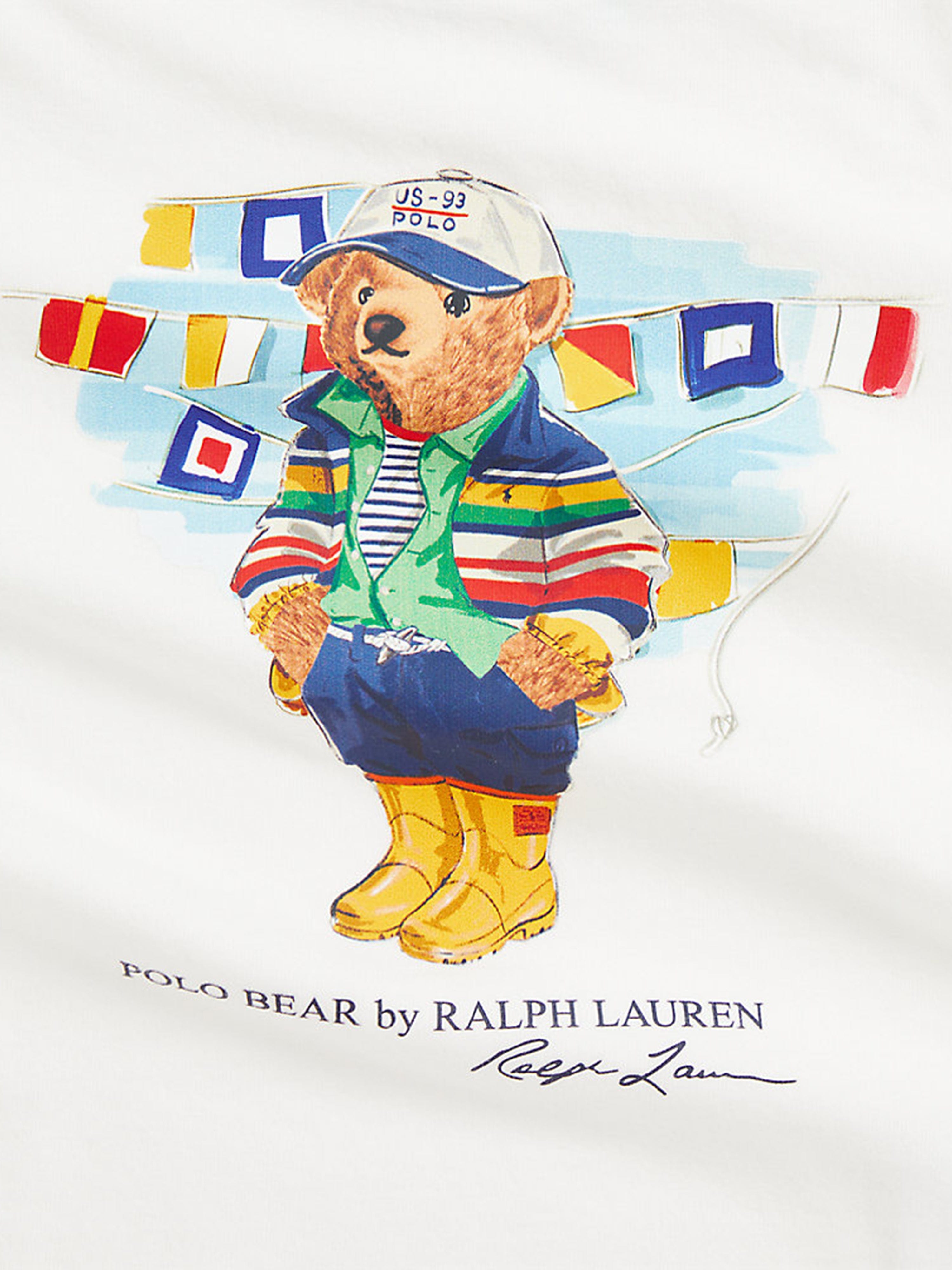 Boys Polo Bear T-Shirt in White