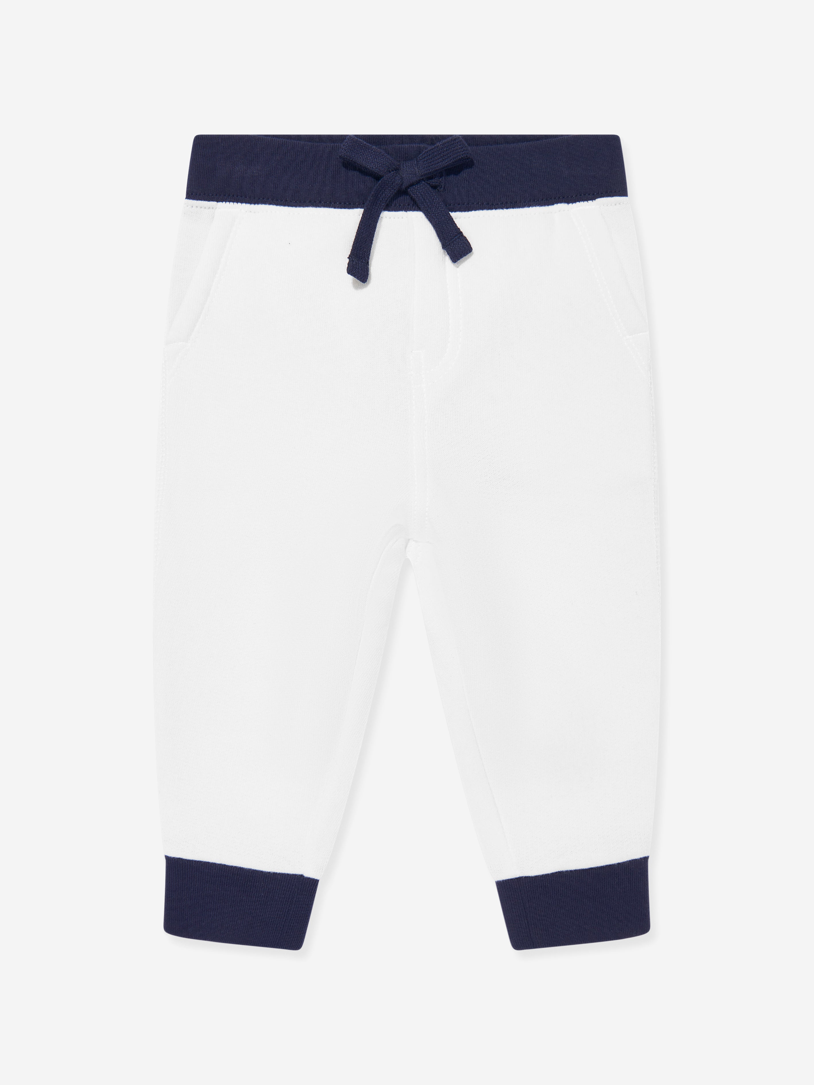 Baby Boys Polo Tracksuit in White