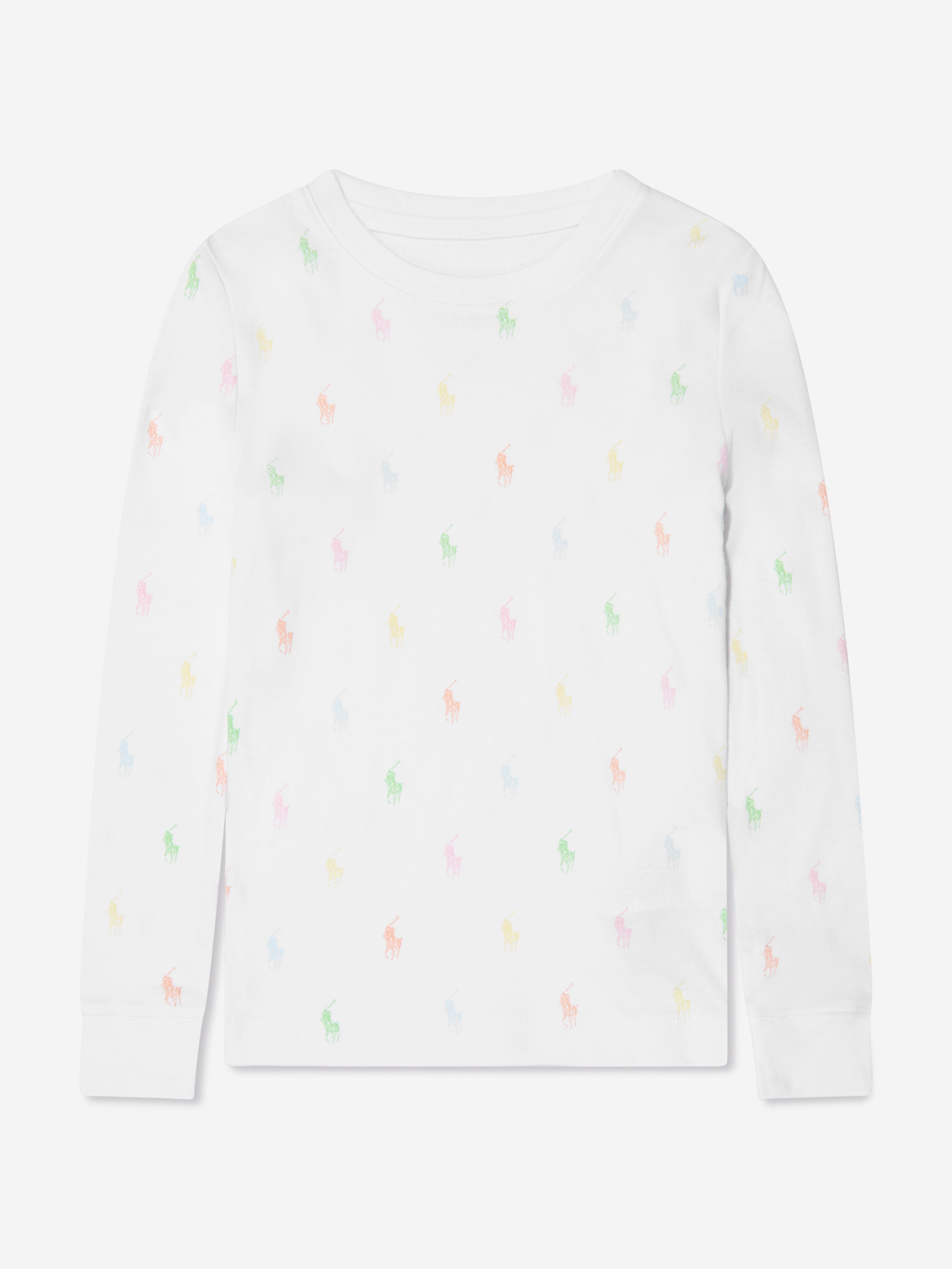 Girls Logo Pyjama Set in White