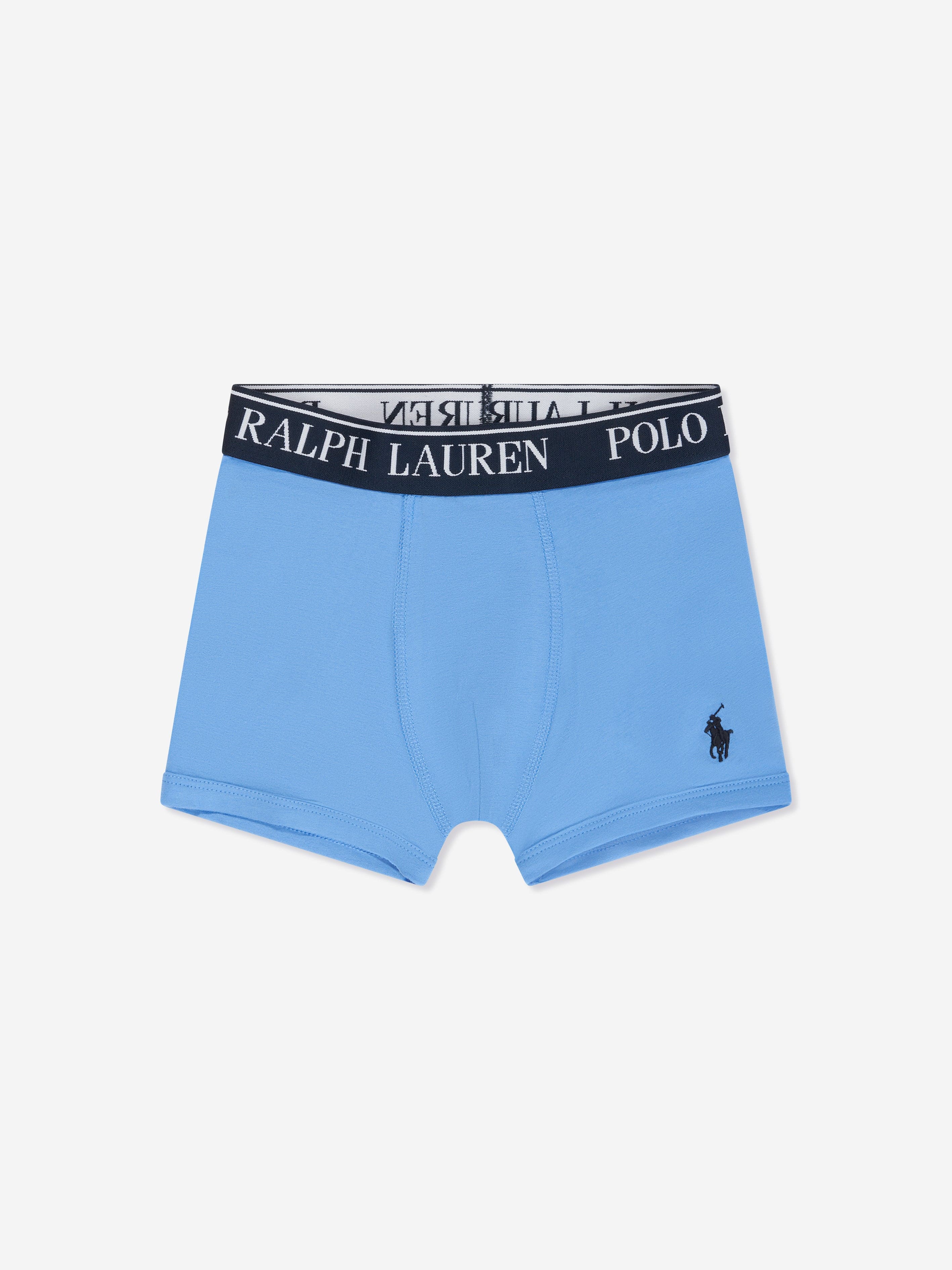 Ralph Lauren Boys 3 Pack Boxer Shorts Set in Blue
