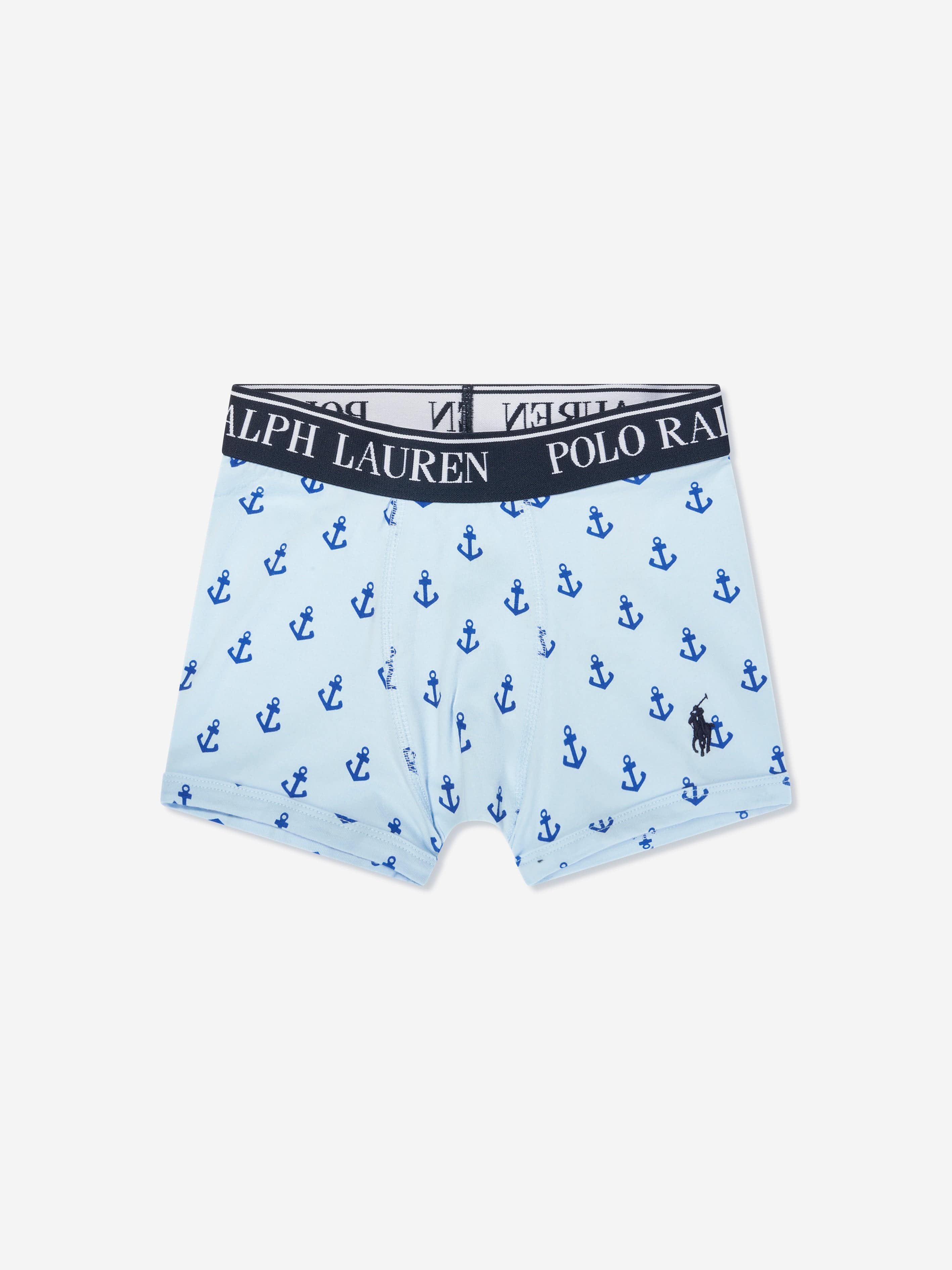 Ralph Lauren Boys 3 Pack Boxer Shorts Set in Blue